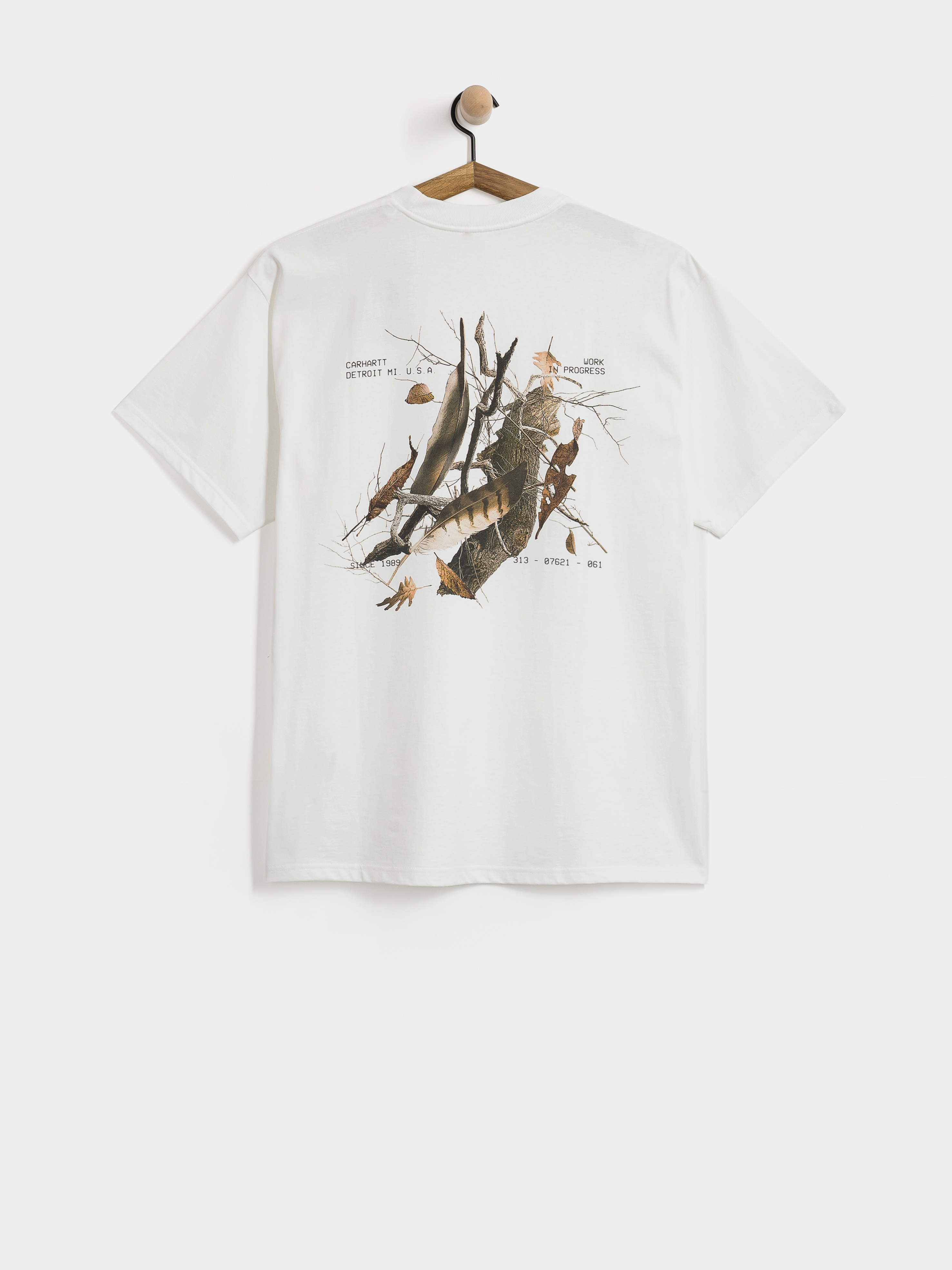 Tričko Carhartt WIP Feather Progress (white)