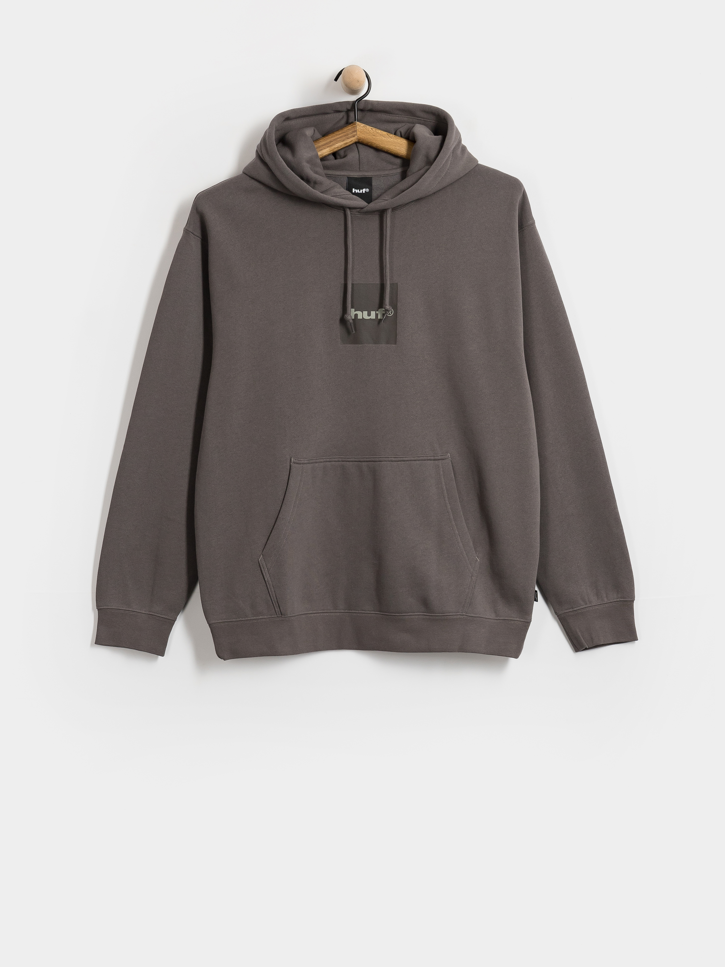 Mikina s kapucňou HUF Box Logo HD (dark earth brown)