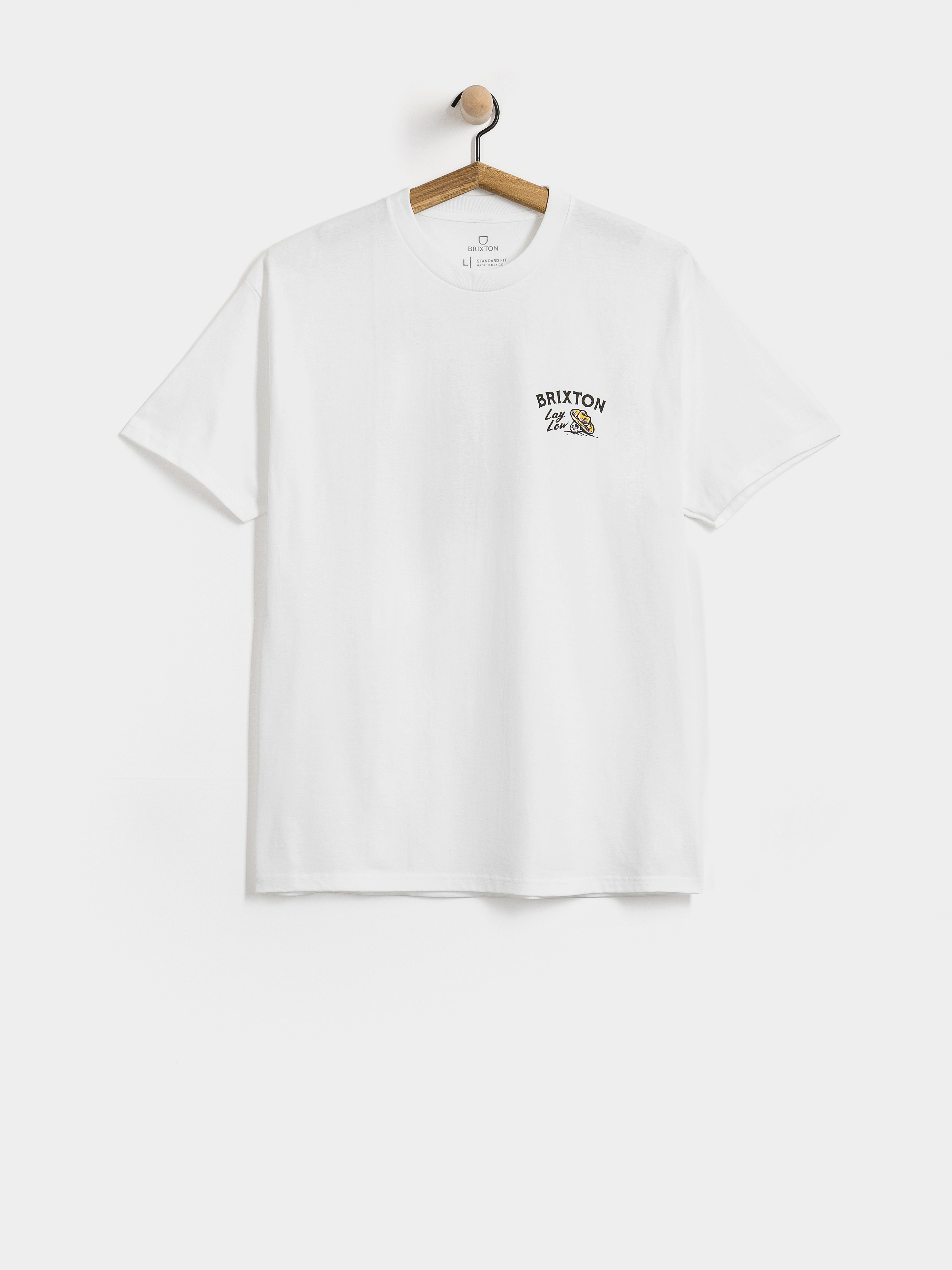 Tričko Brixton Lay Low Stnd (white)