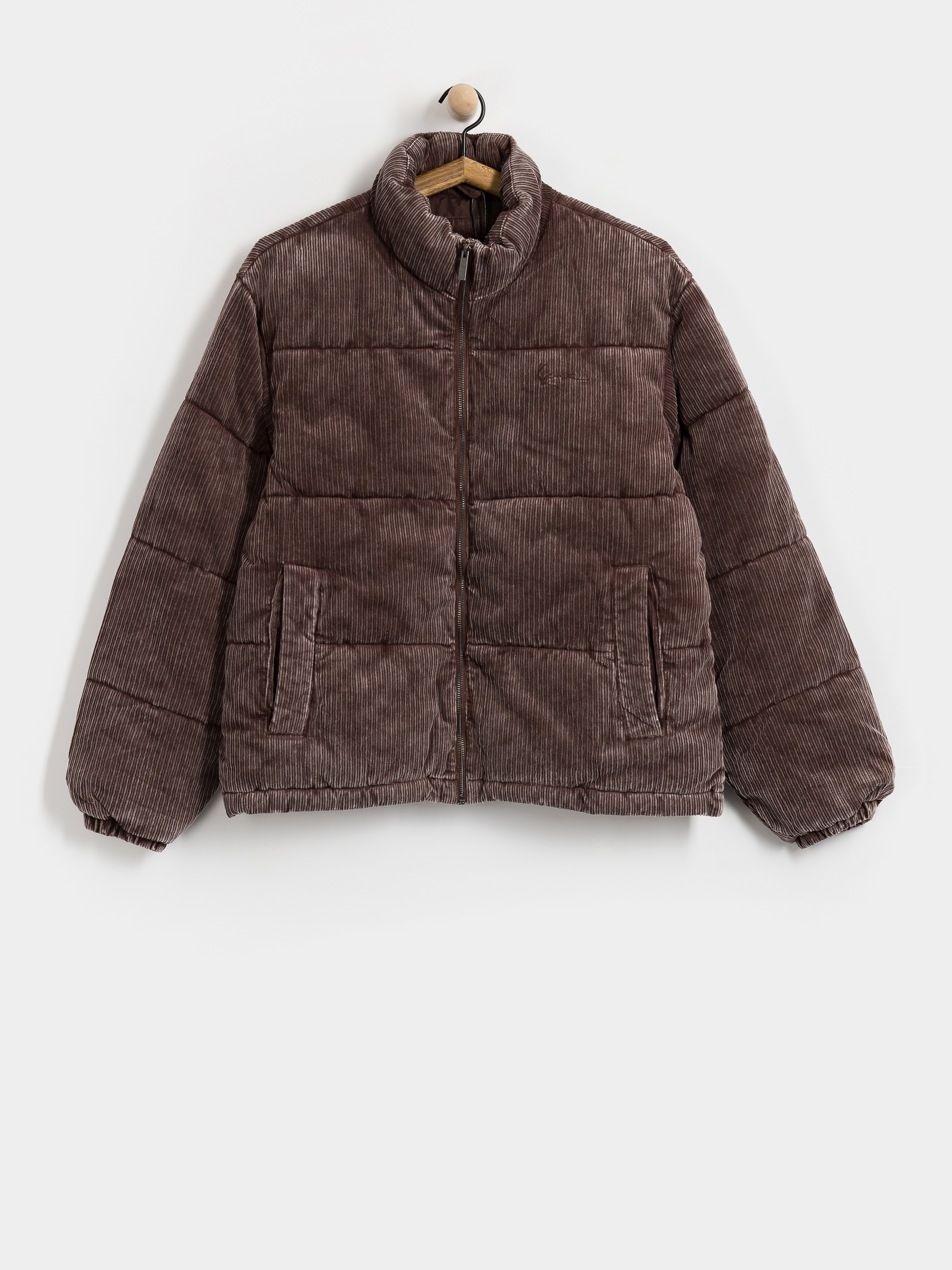 Bunda Karl Kani Signature Corduroy Puffer (dark brown)
