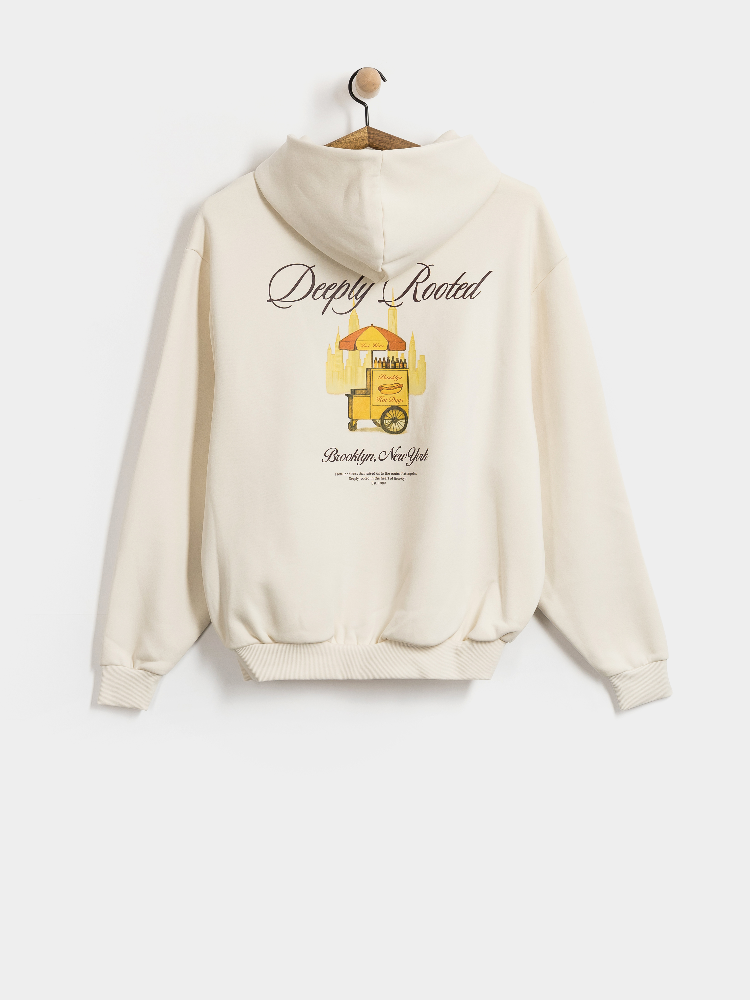 Mikina s kapucu0148ou Karl Kani Signature Hot Dog Oversized HD (off white)