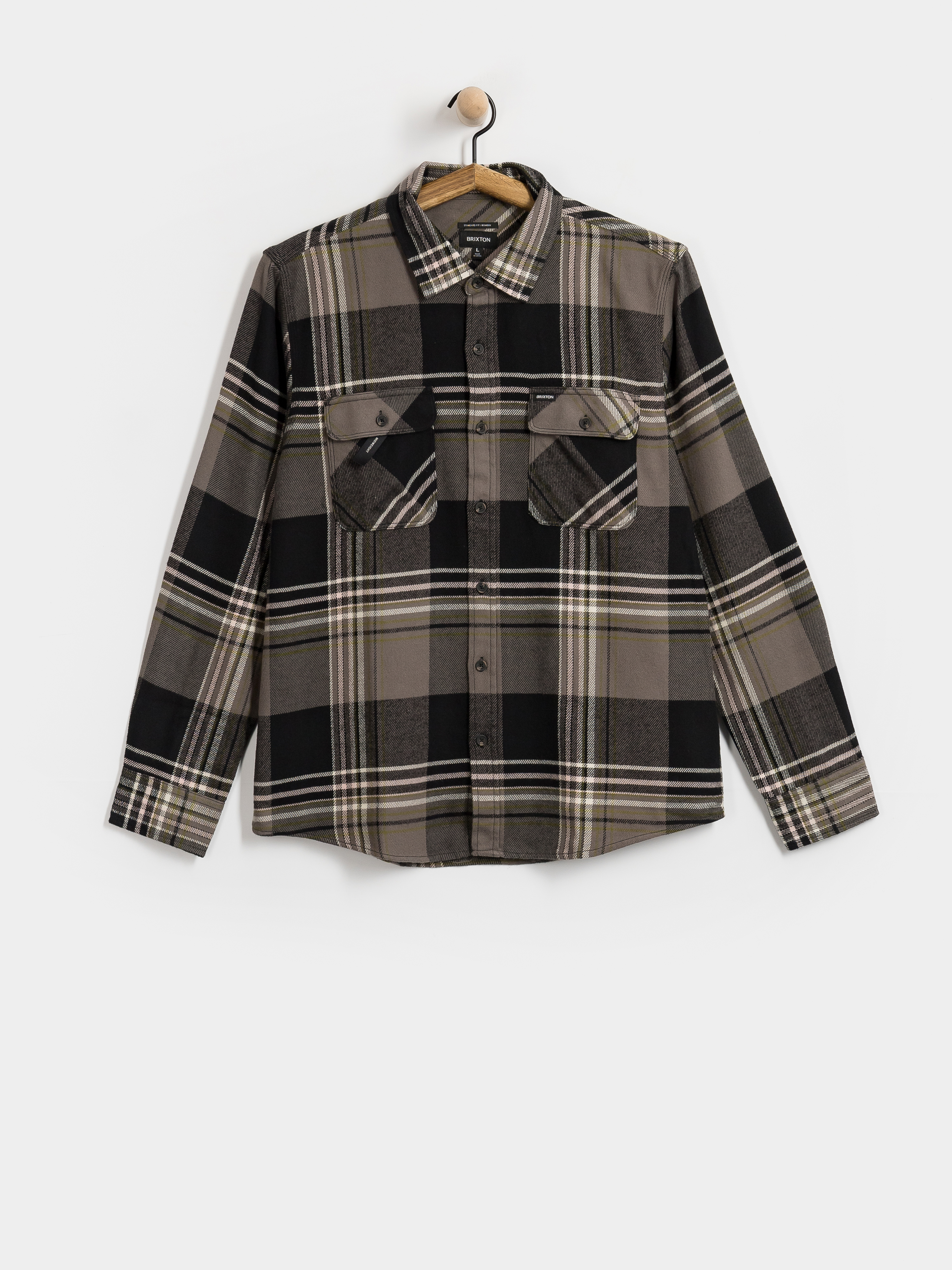 Kou0161eu013ea Brixton Bowery Flannel Ls (black/multi)