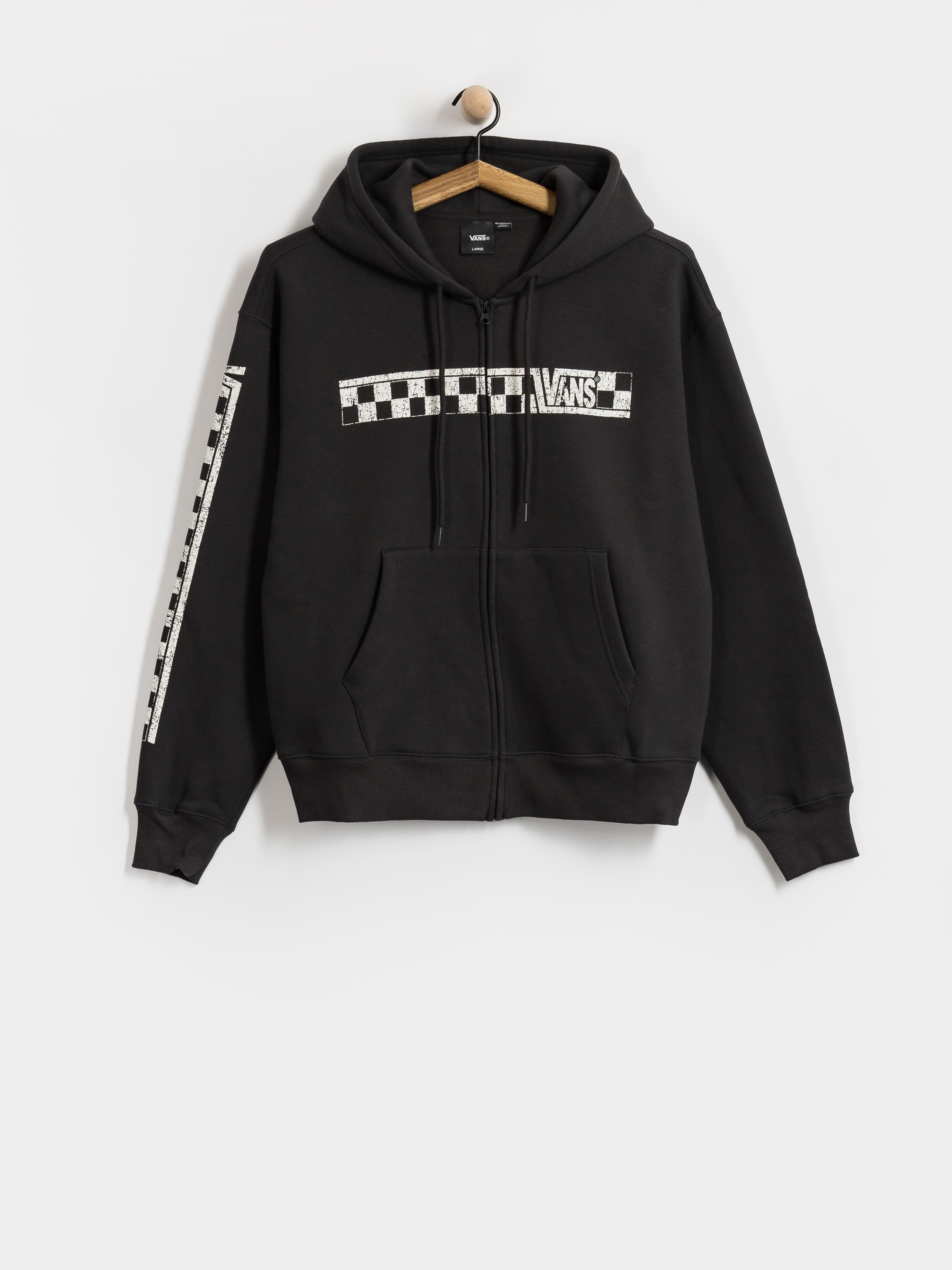 Mikina s kapucňou Vans Racing ZHD (black)