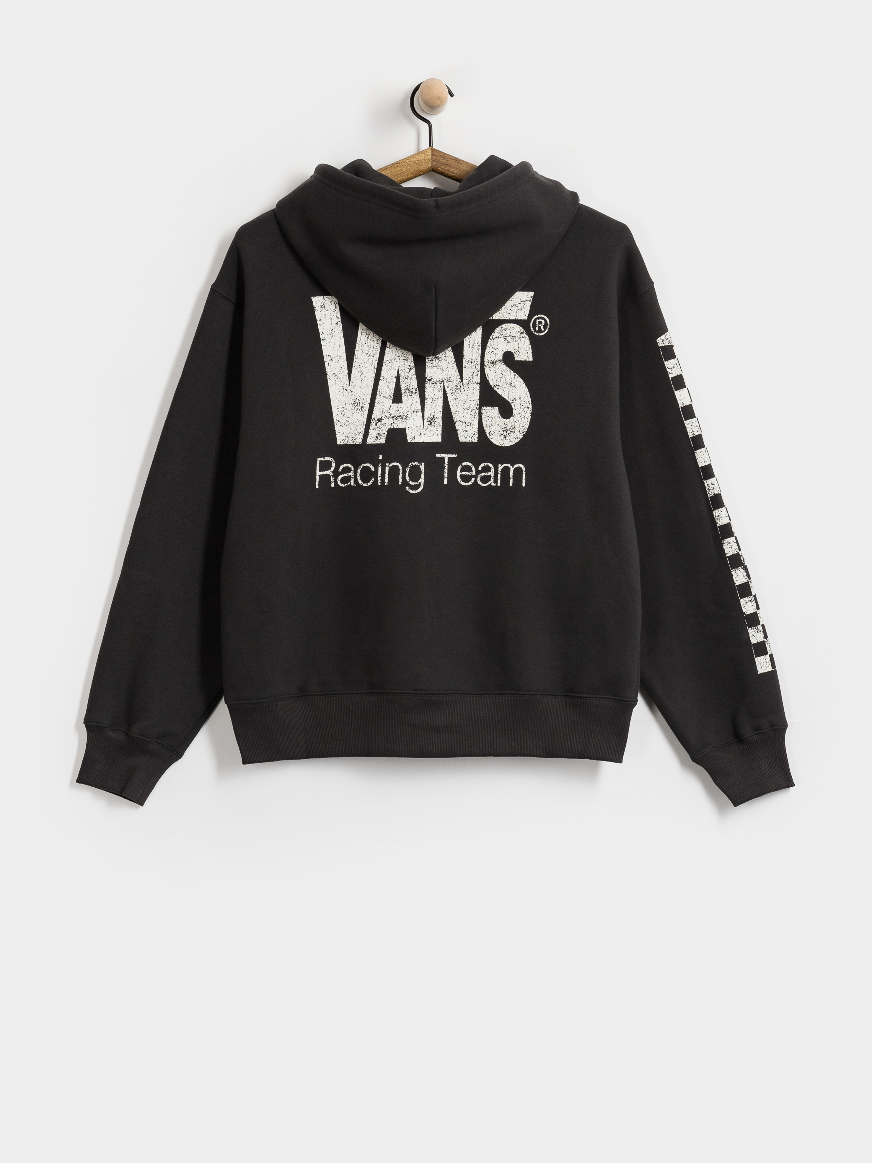 Mikina s kapucňou Vans Racing ZHD (black)