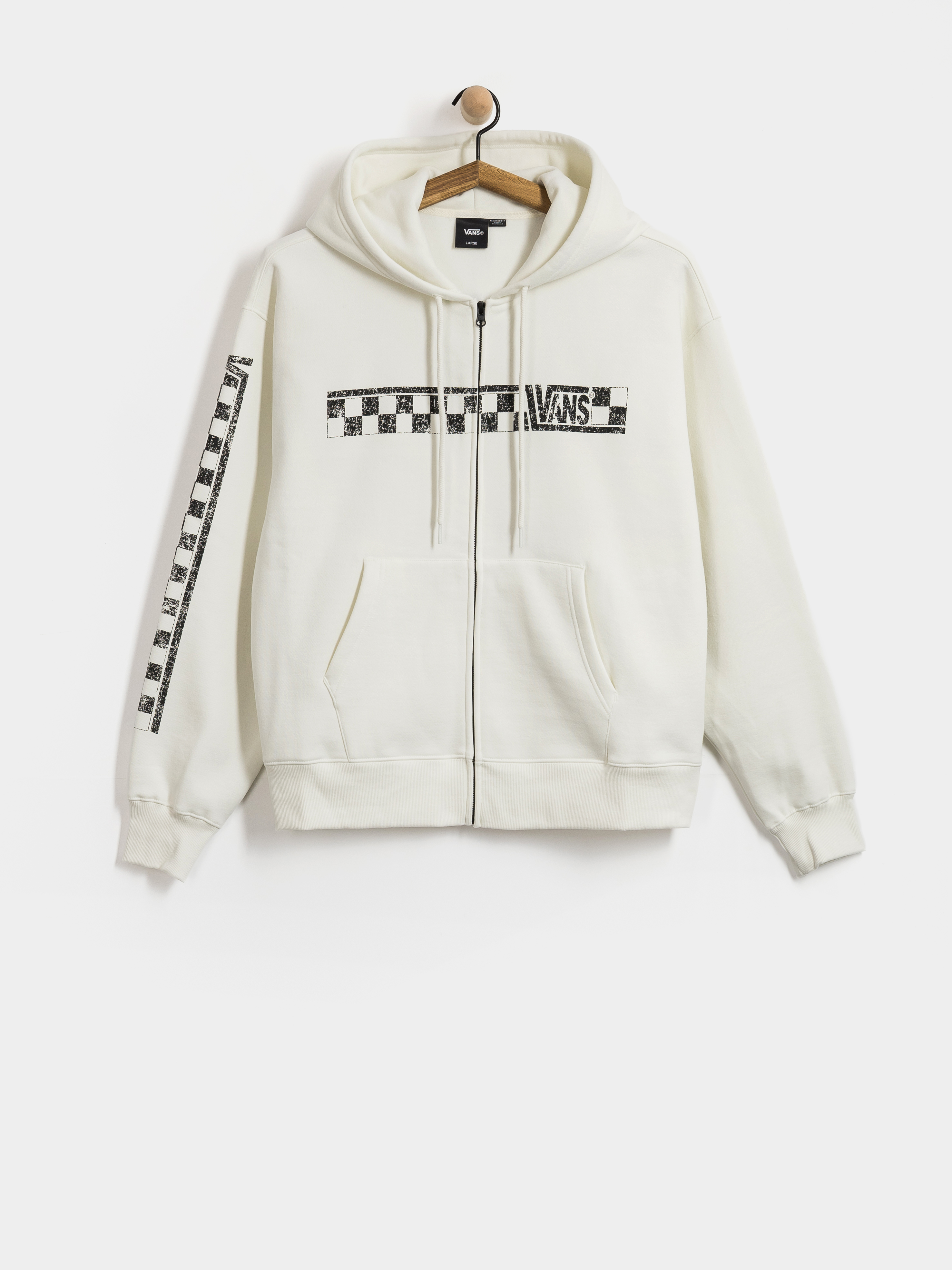 Mikina s kapucňou Vans Racing ZHD (marshmallow)
