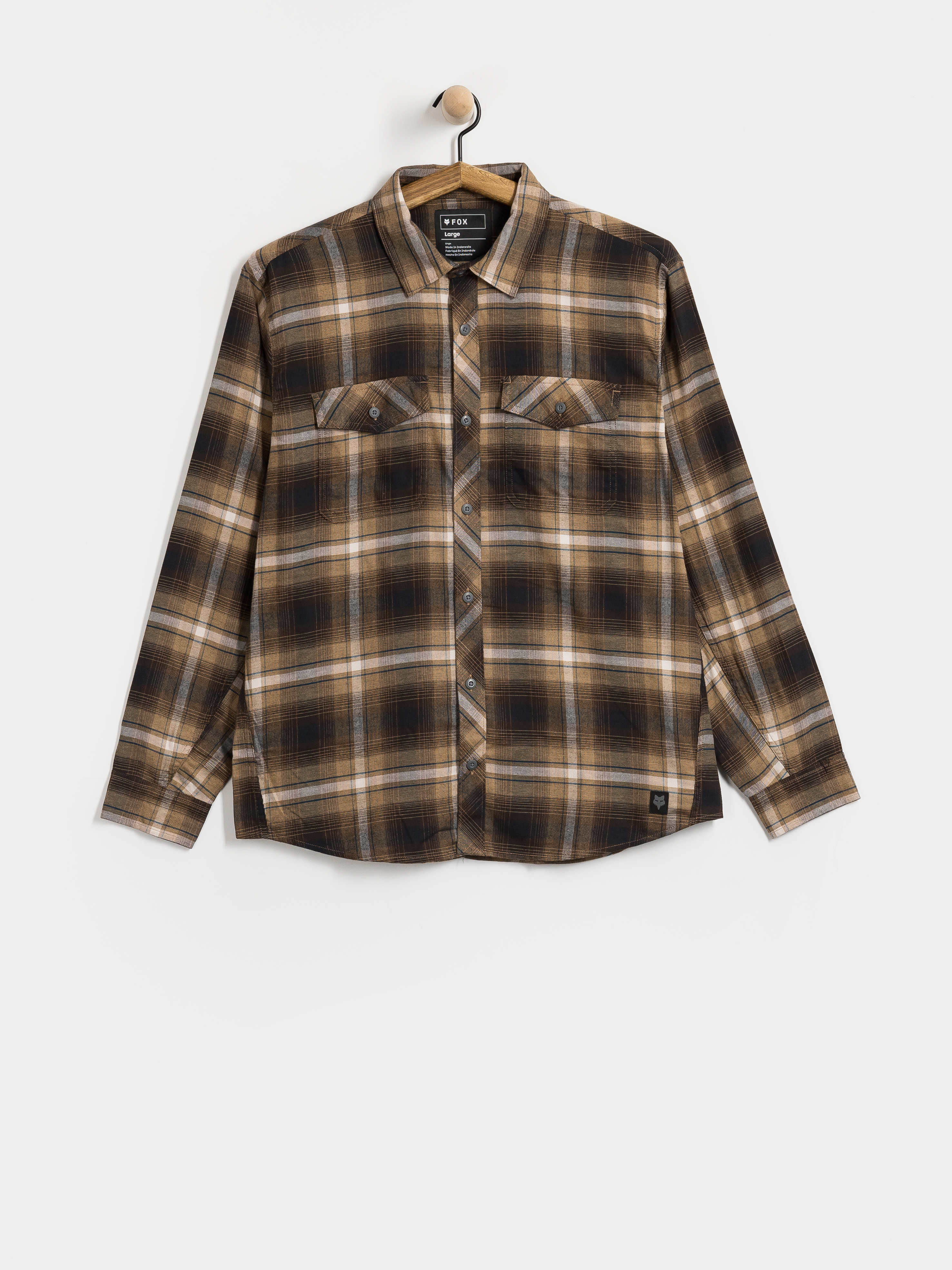 Kou0161eu013ea Fox Survivalist Stretch Flannel (brown sugar)
