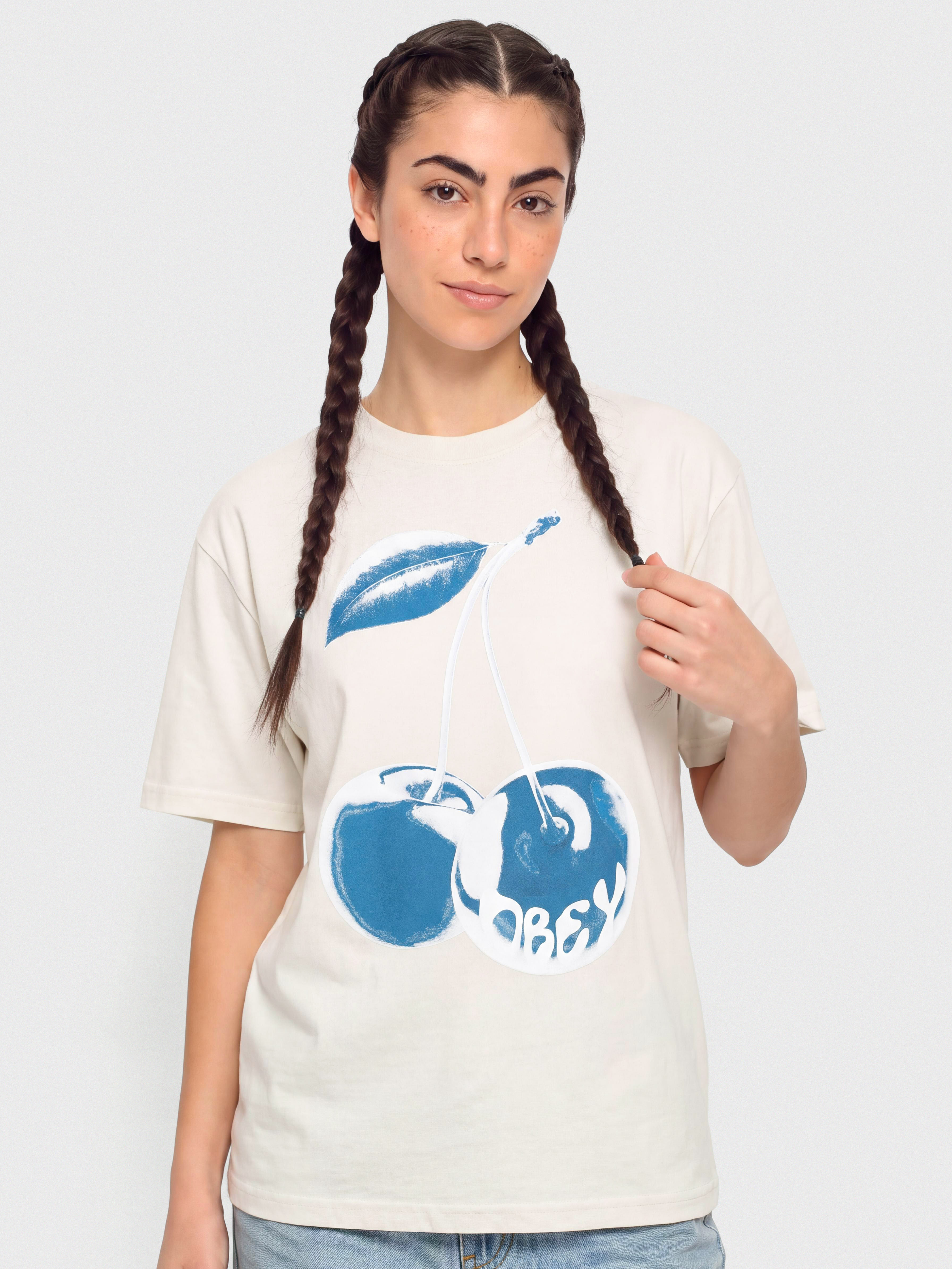 Tričko OBEY Blue Cherry Wmn