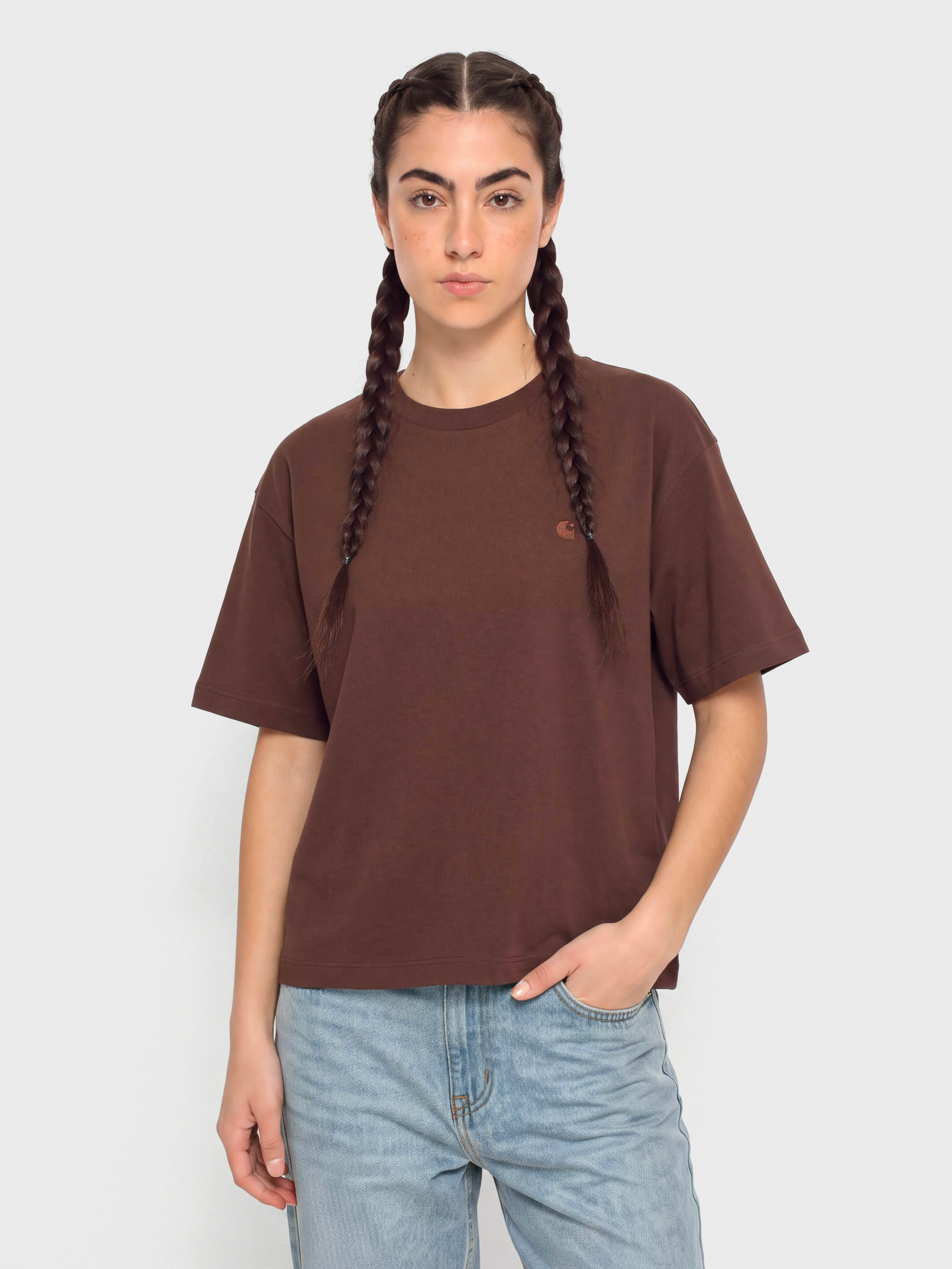 Tričko Carhartt WIP Chester Wmn (amarone)