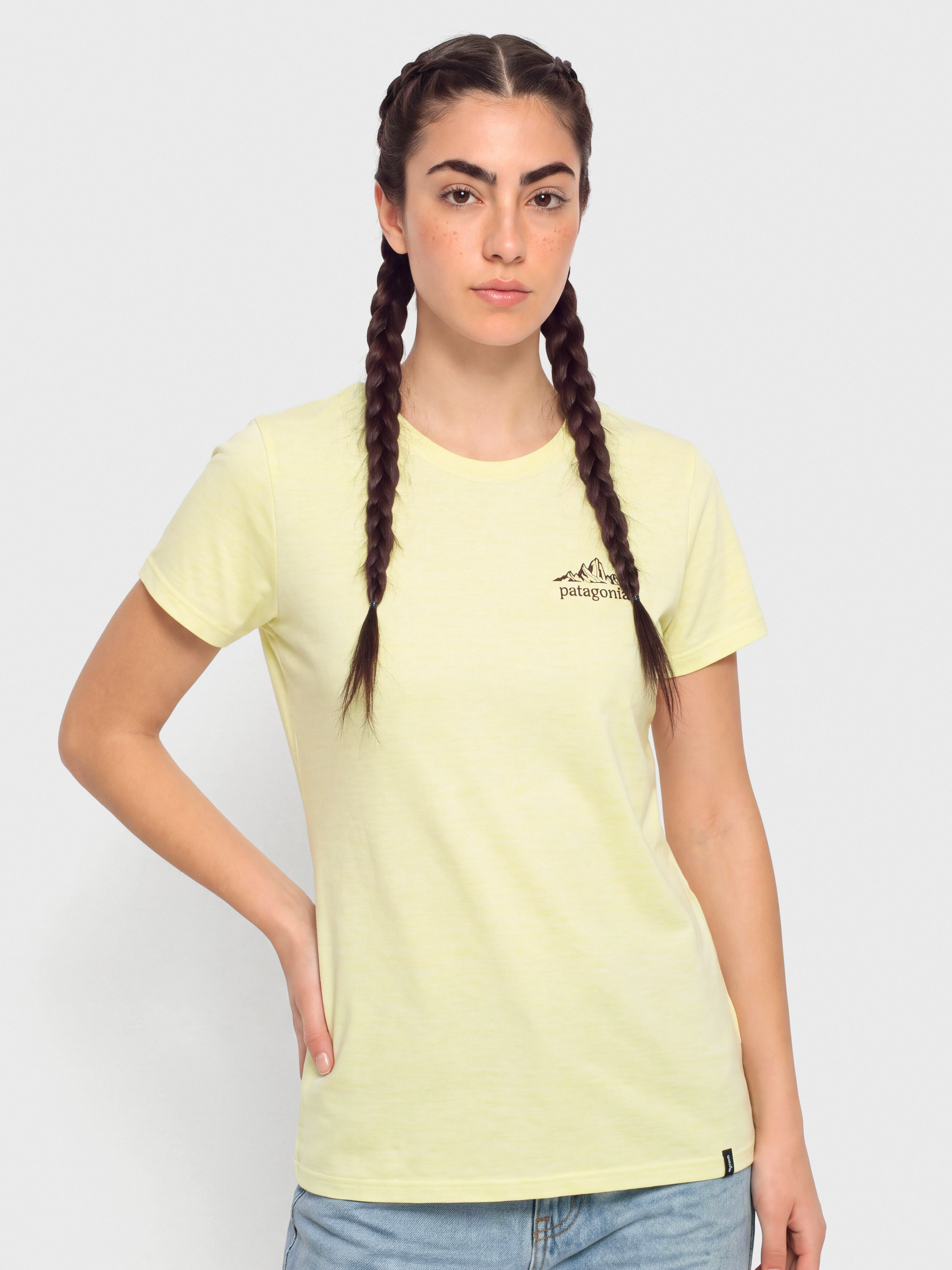 Tričko Patagonia Cap Cool Daily Cloud Crag Wmn (vellum green)
