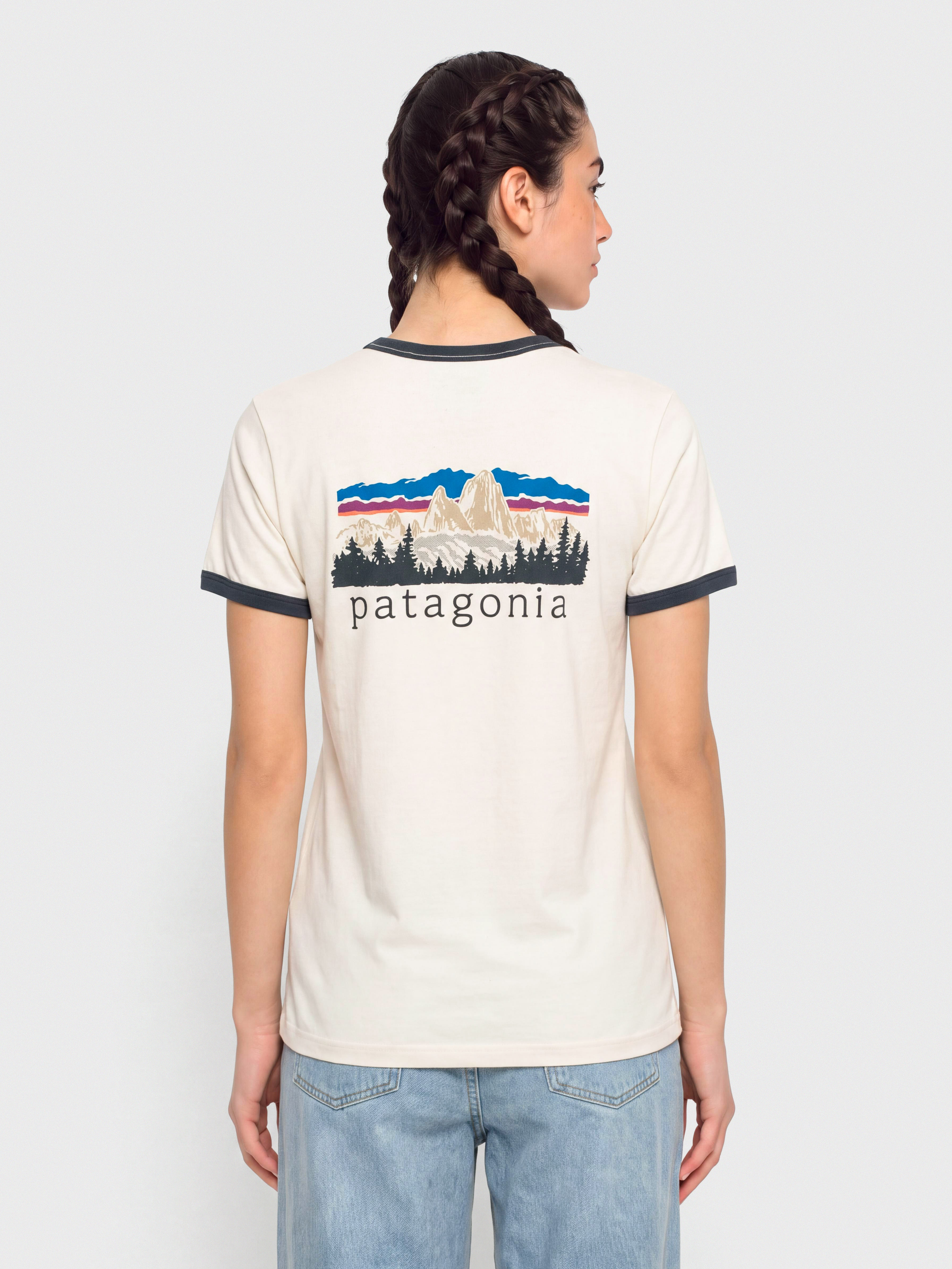 Triu010dko Patagonia Fitz Roy Foothills Ringer Wmn (undyed natural)