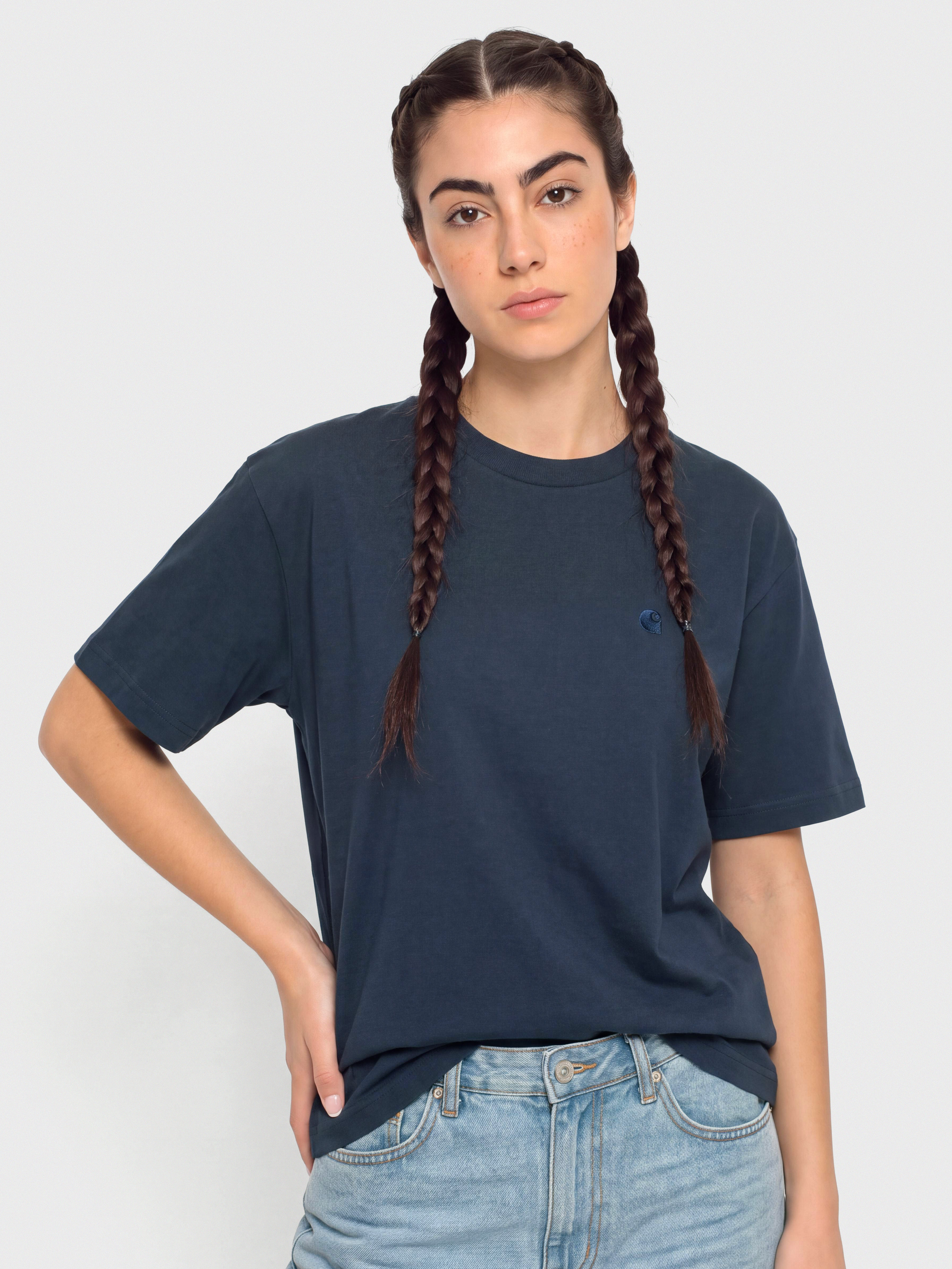 Tričko Carhartt WIP Chester Wmn (blue)