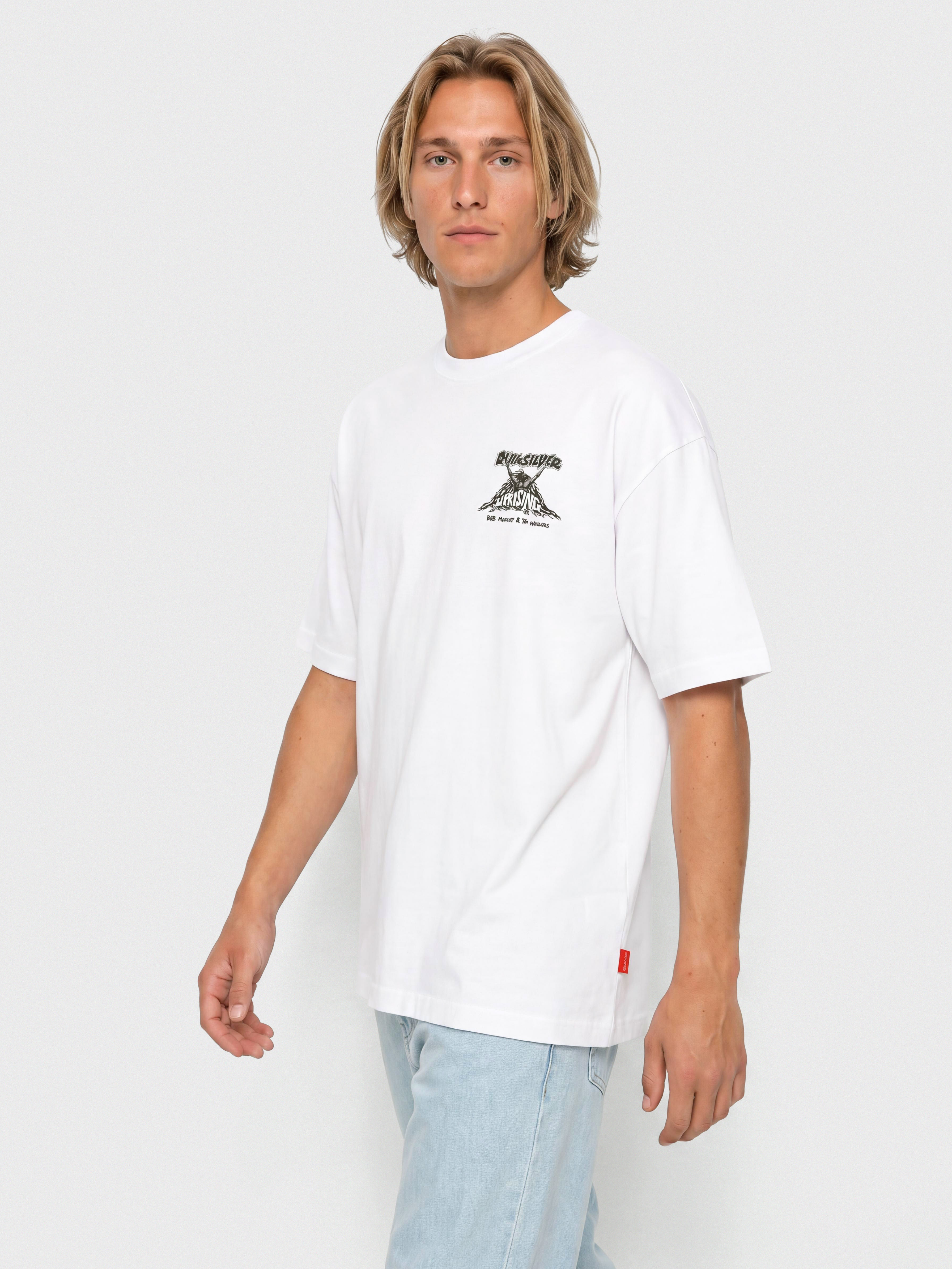 Tričko Quiksilver X Bob Uprising (snow white)