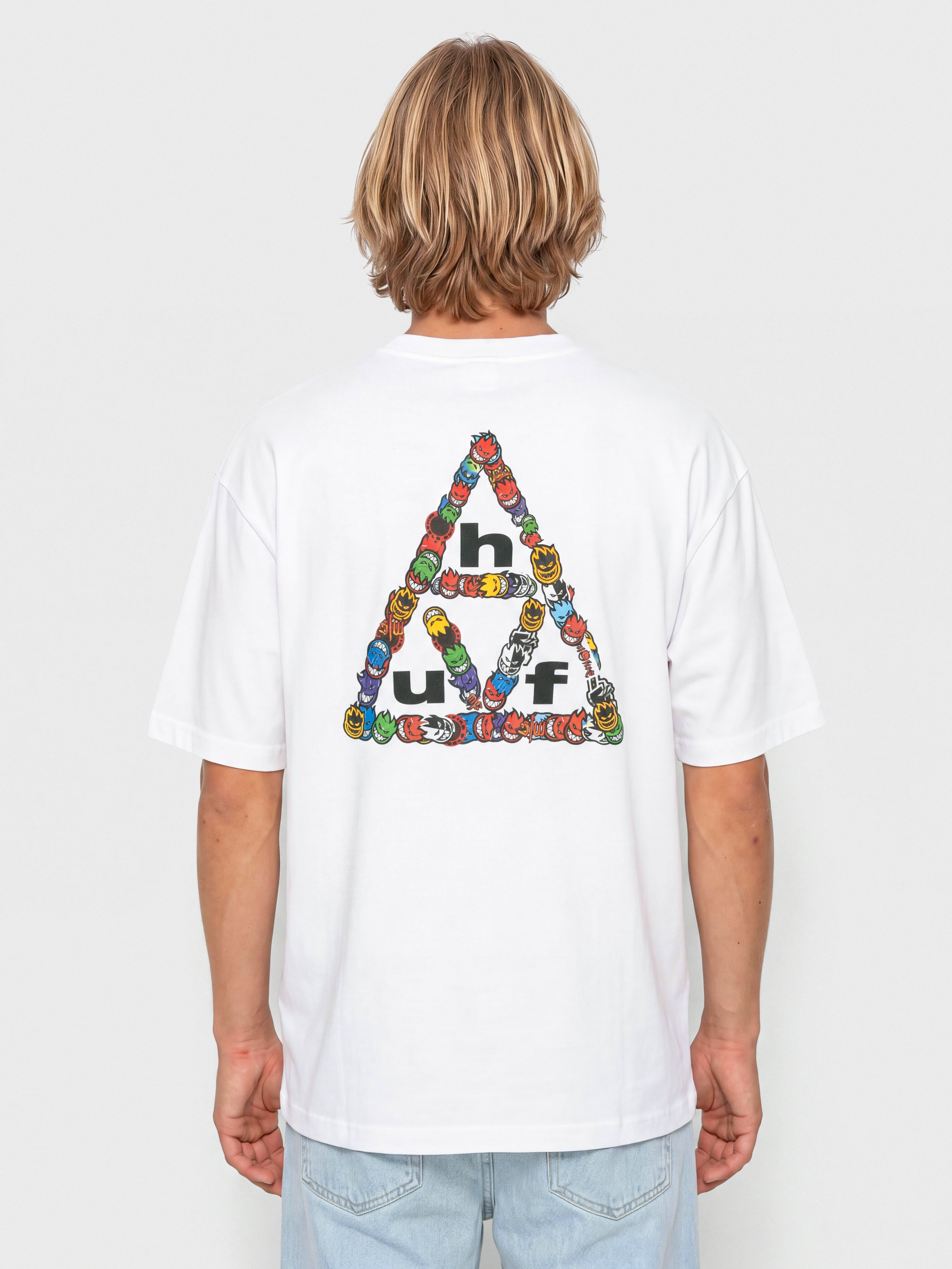 Tričko HUF X Spitfire Sticker TT (white)