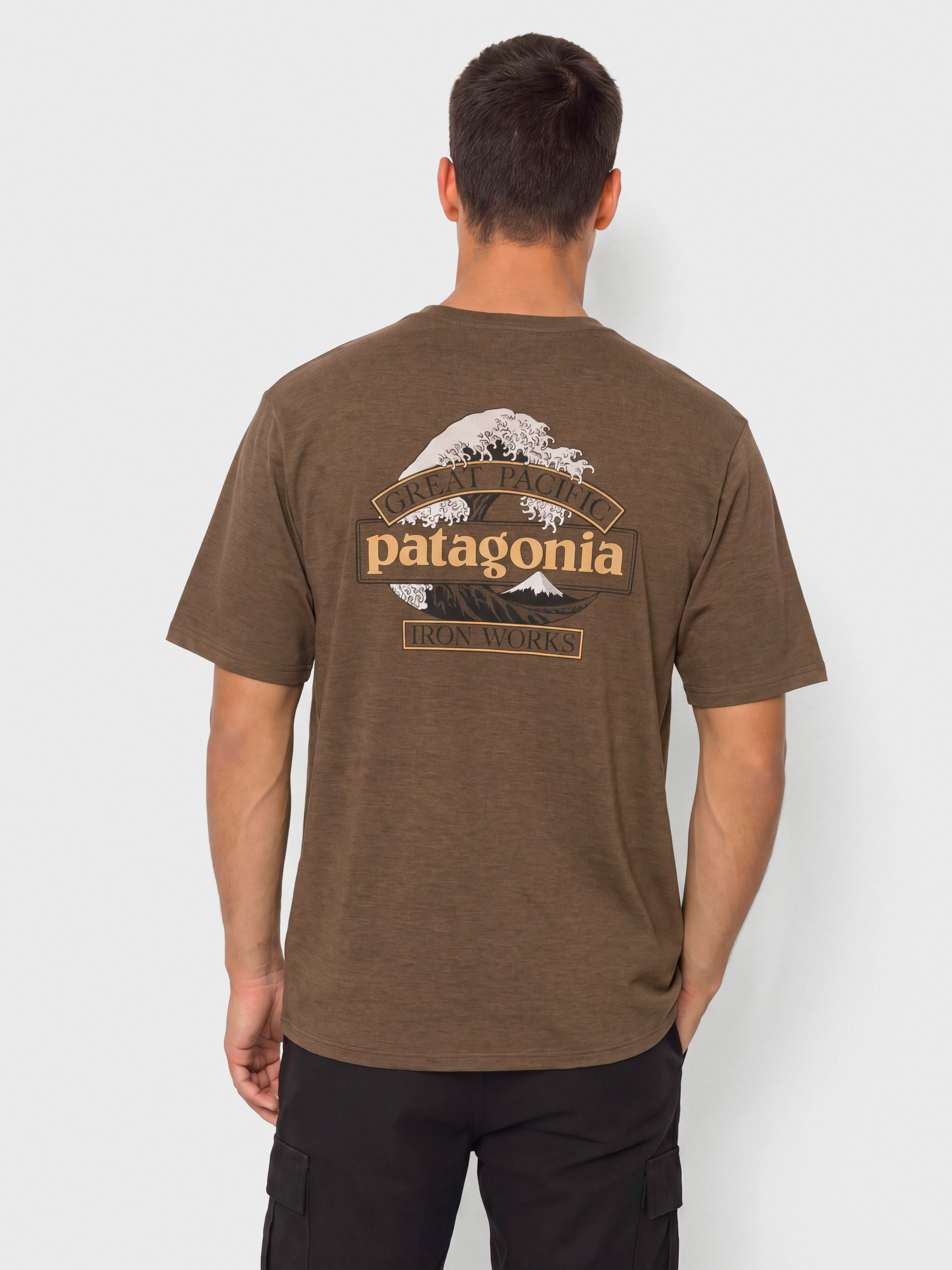 Triu010dko Patagonia Cap Cool Daily Great Waves (berm brown light berm brown x dye)