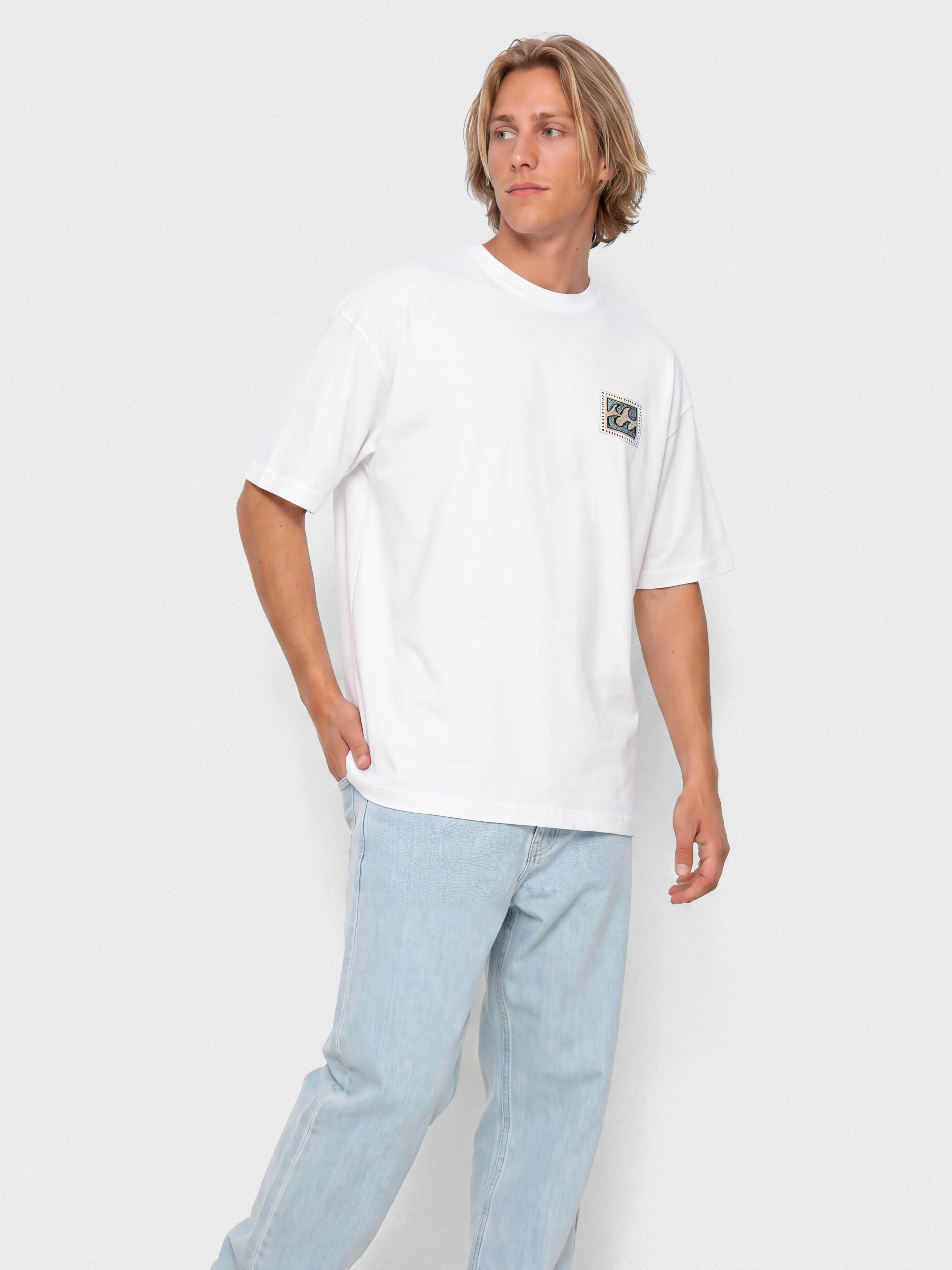 Tričko Billabong Crayon Wave (white)