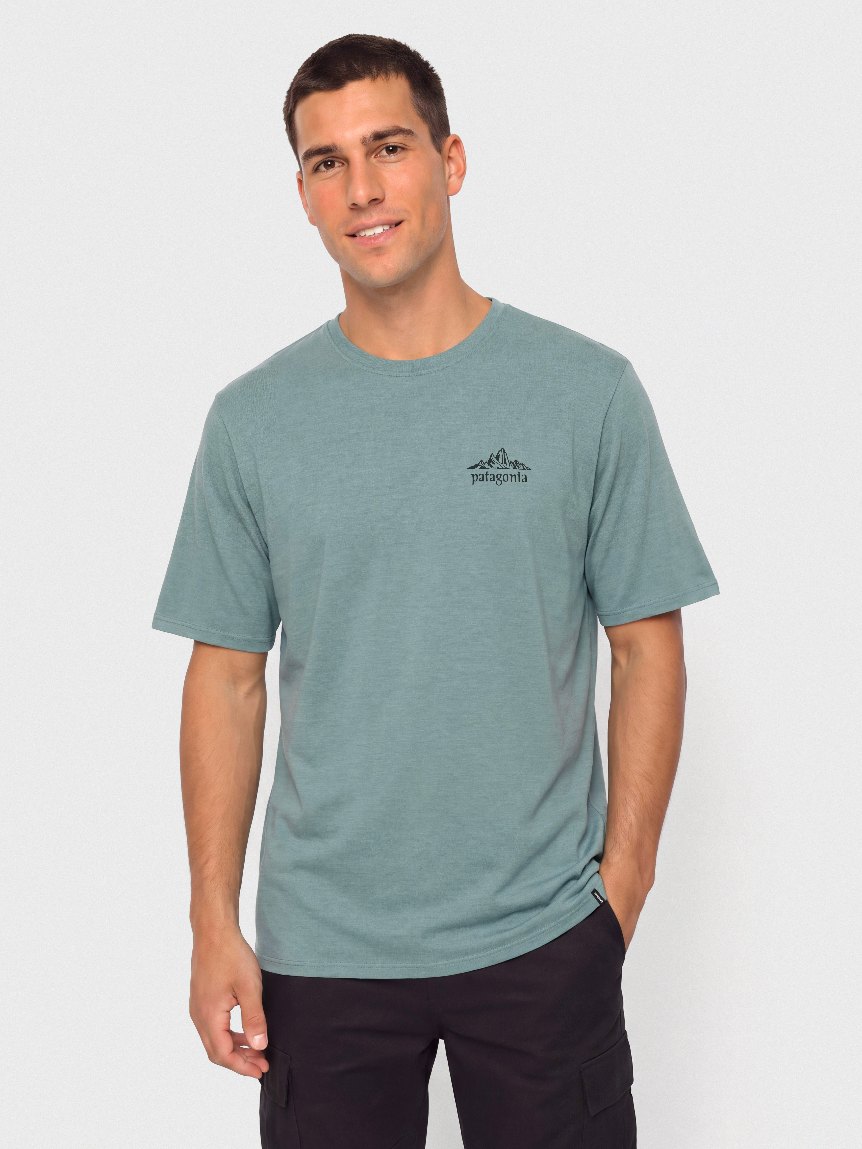Tričko Patagonia Cap Cool Daily Cloud Crag (blue sage light blue sage x dye)