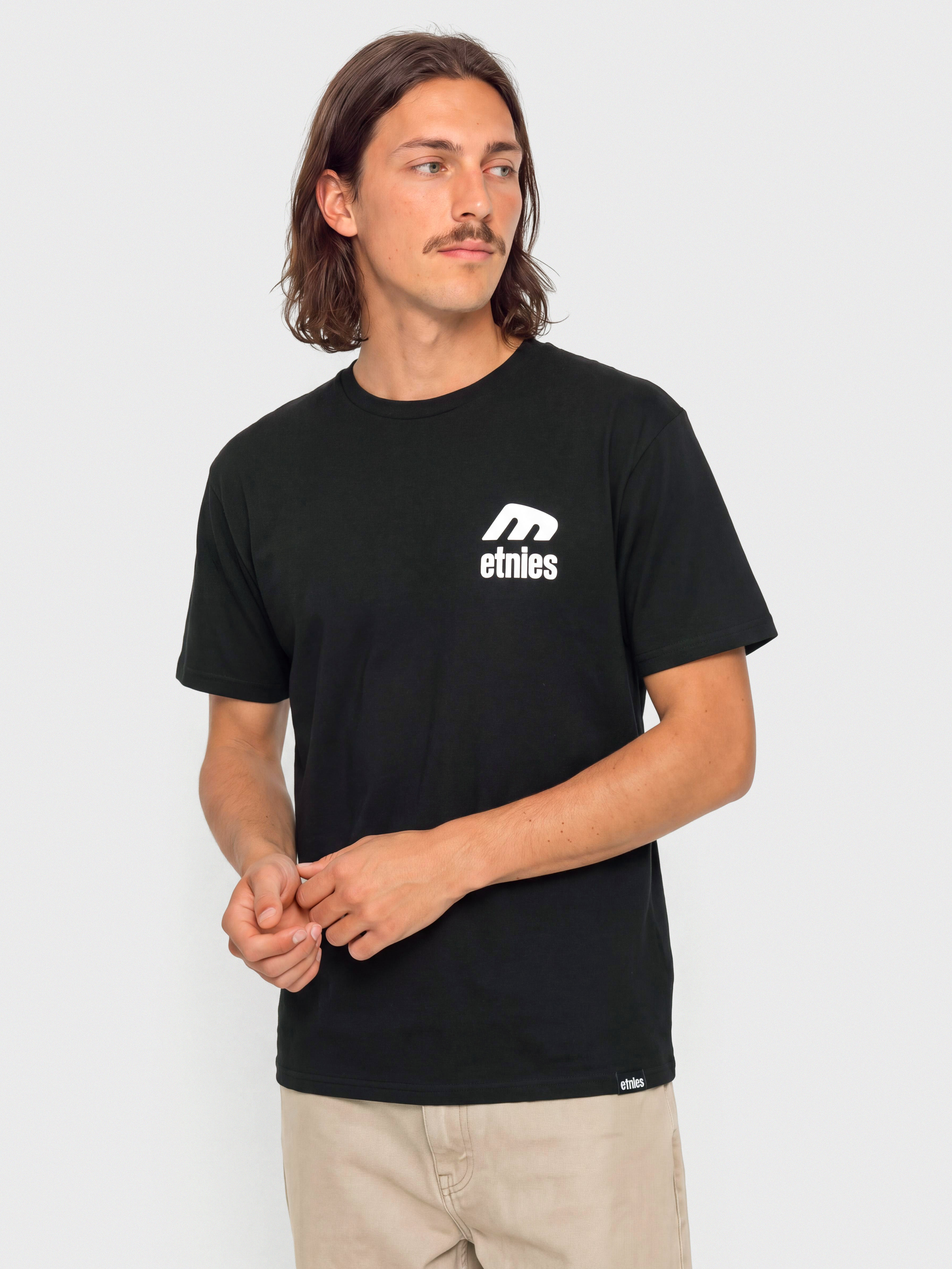 Tričko Etnies Team (black/white)