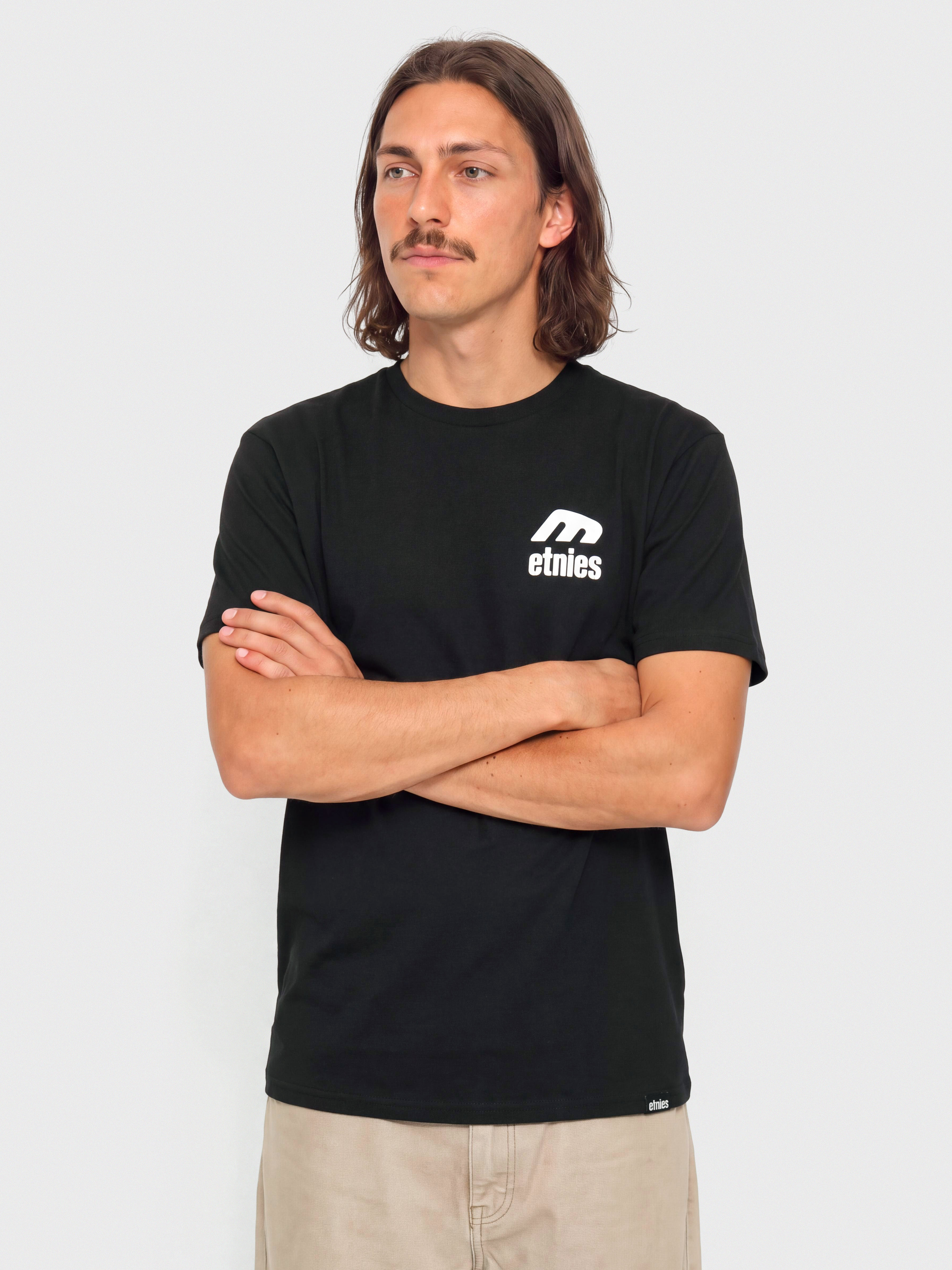 Tričko Etnies Team (black/white)