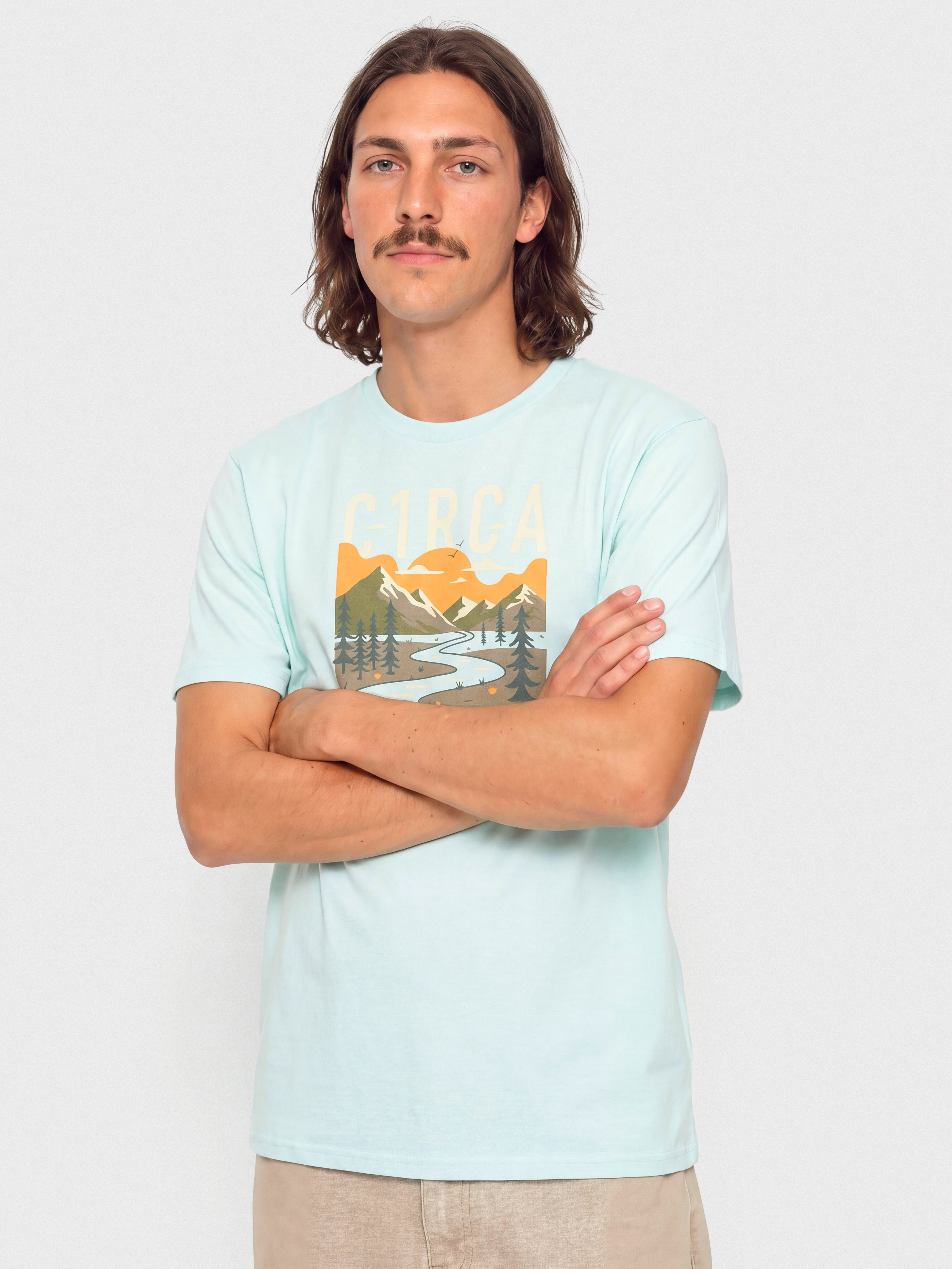 Tričko Circa Natural Flow (carribean blue)