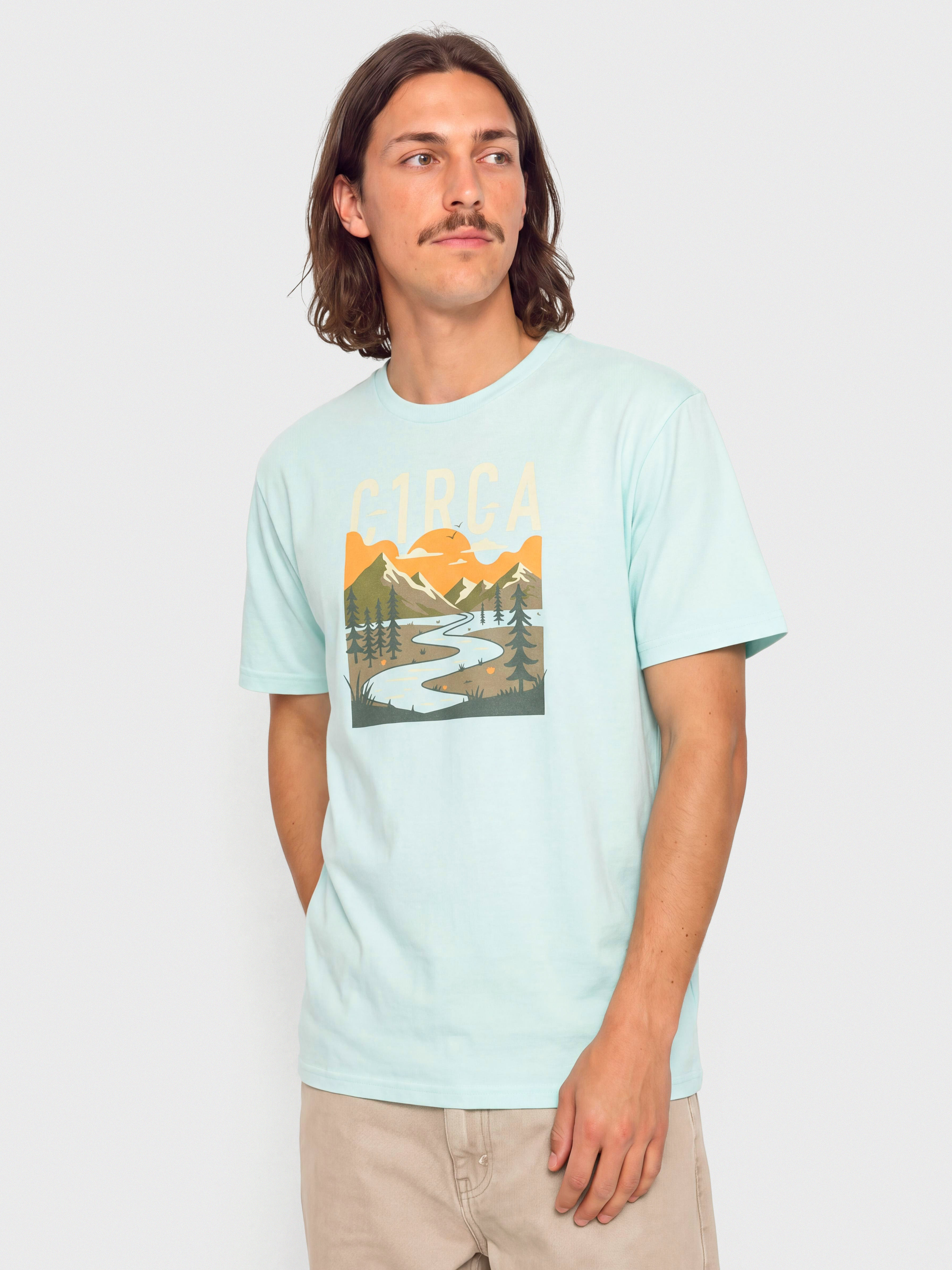 Tričko Circa Natural Flow (carribean blue)