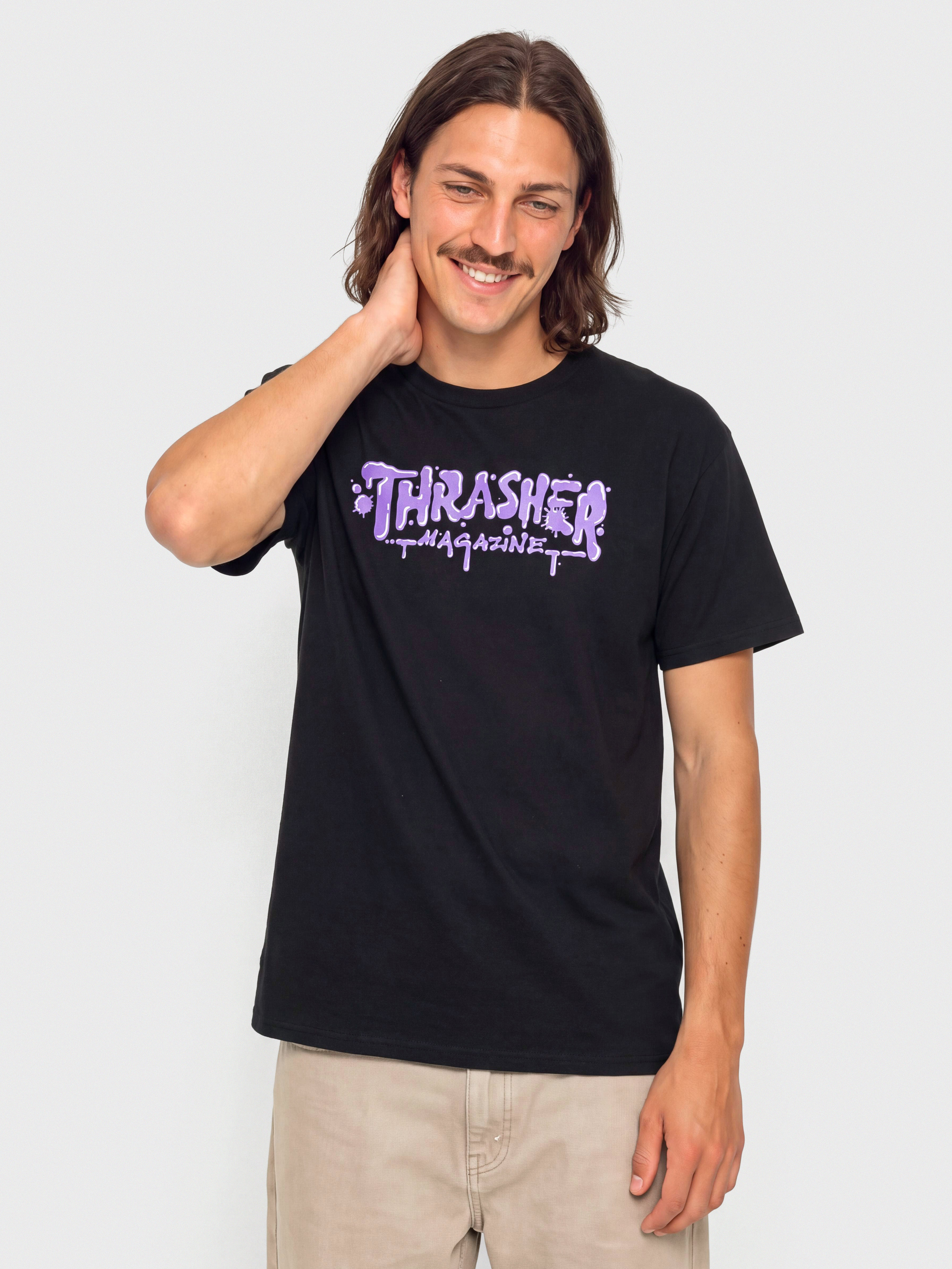 Tričko Thrasher Wet (paint black)