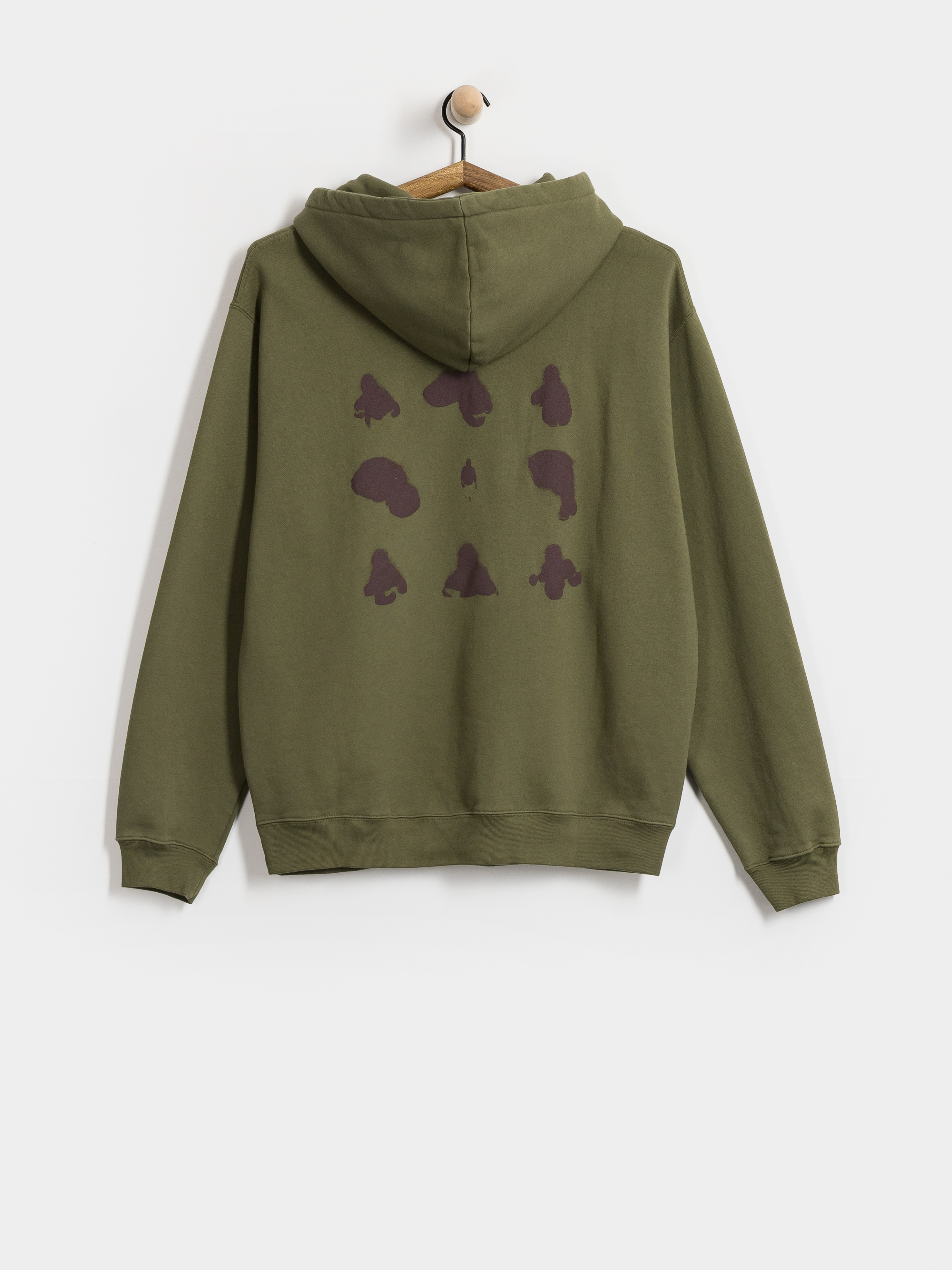 Mikina s kapucňou Polar Skate Fighting Myself HD (army green)