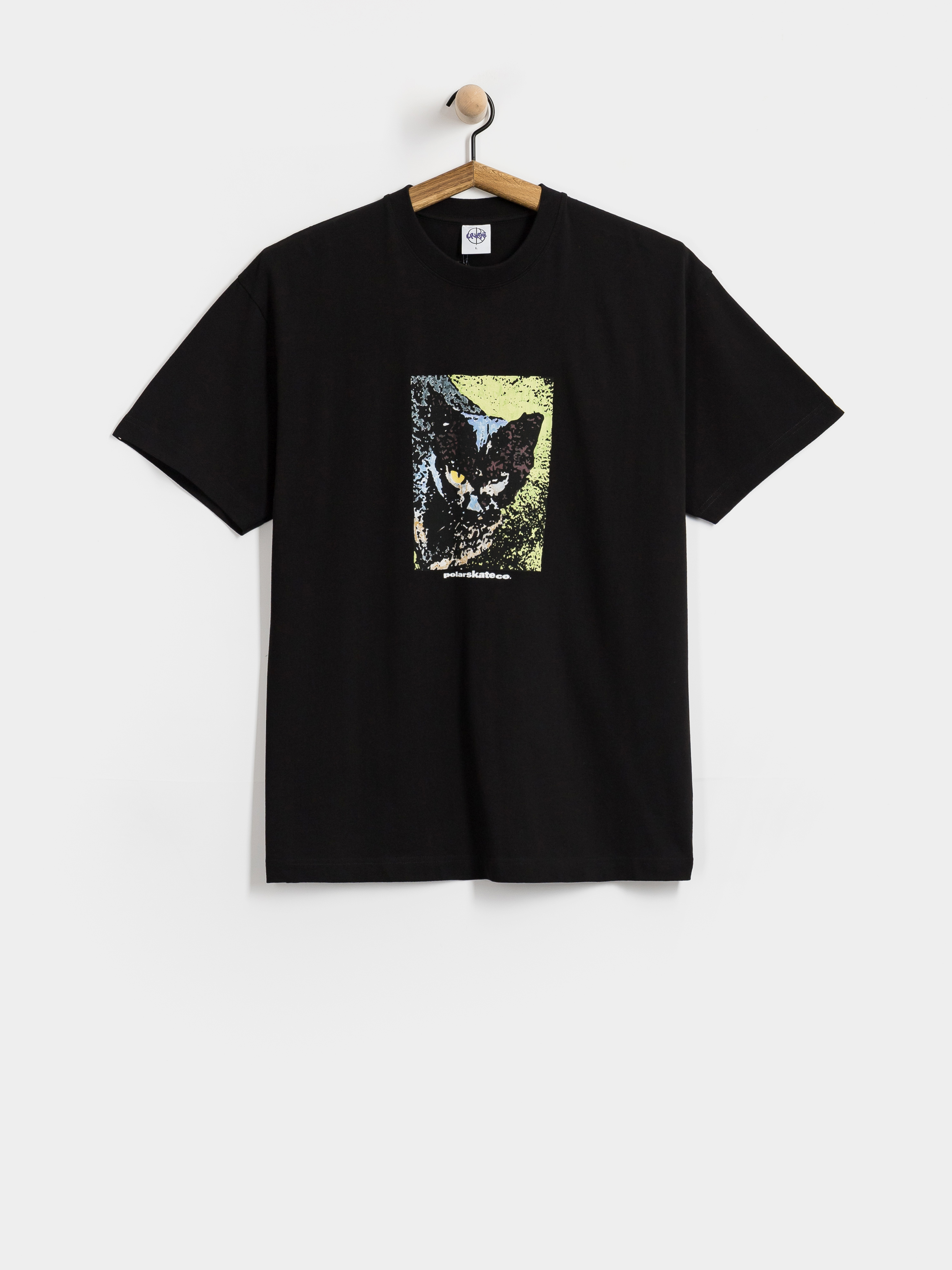 Tričko Polar Skate Cat (black)