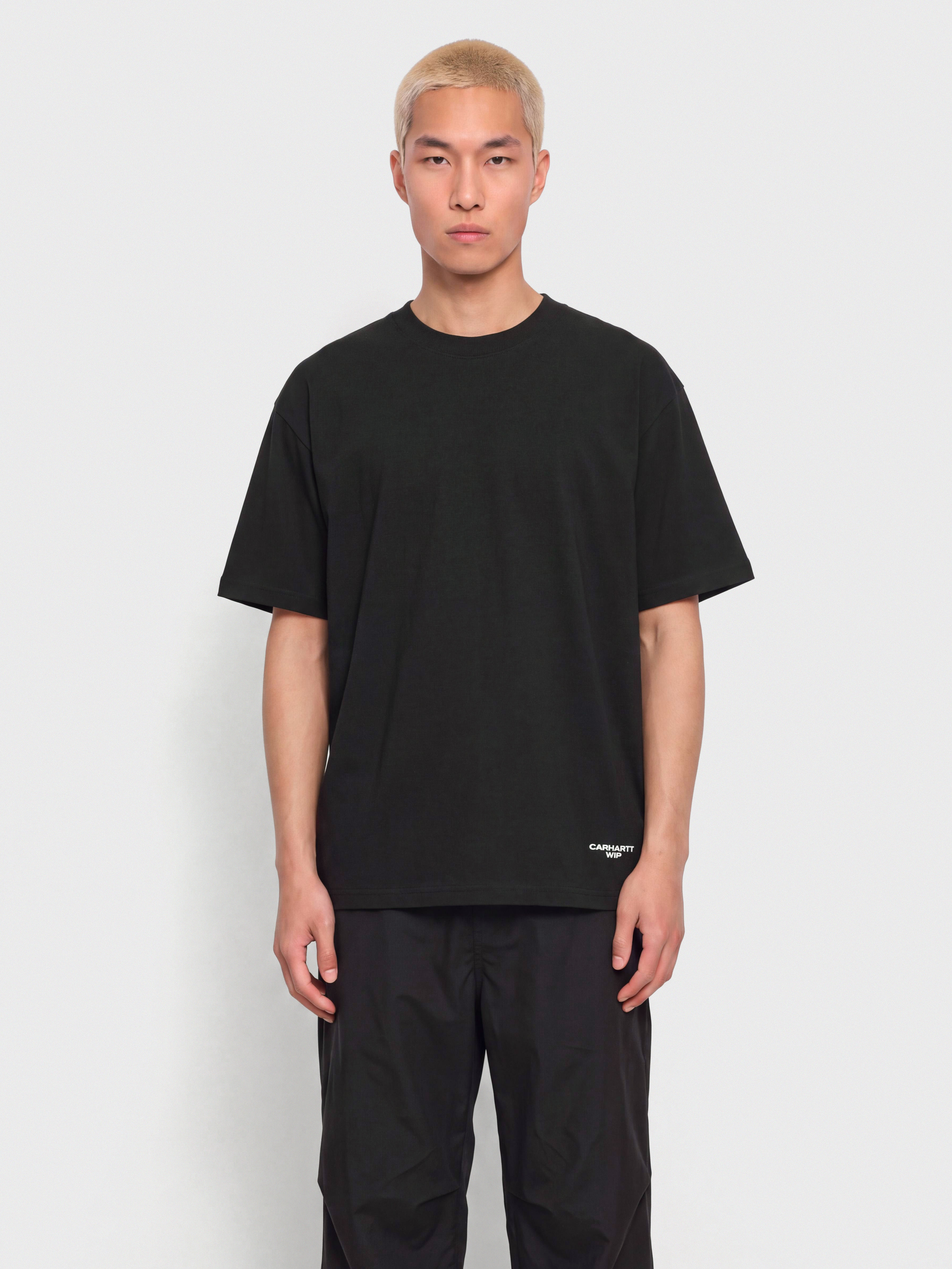 Tričko Carhartt WIP Chapter Script (black/white)