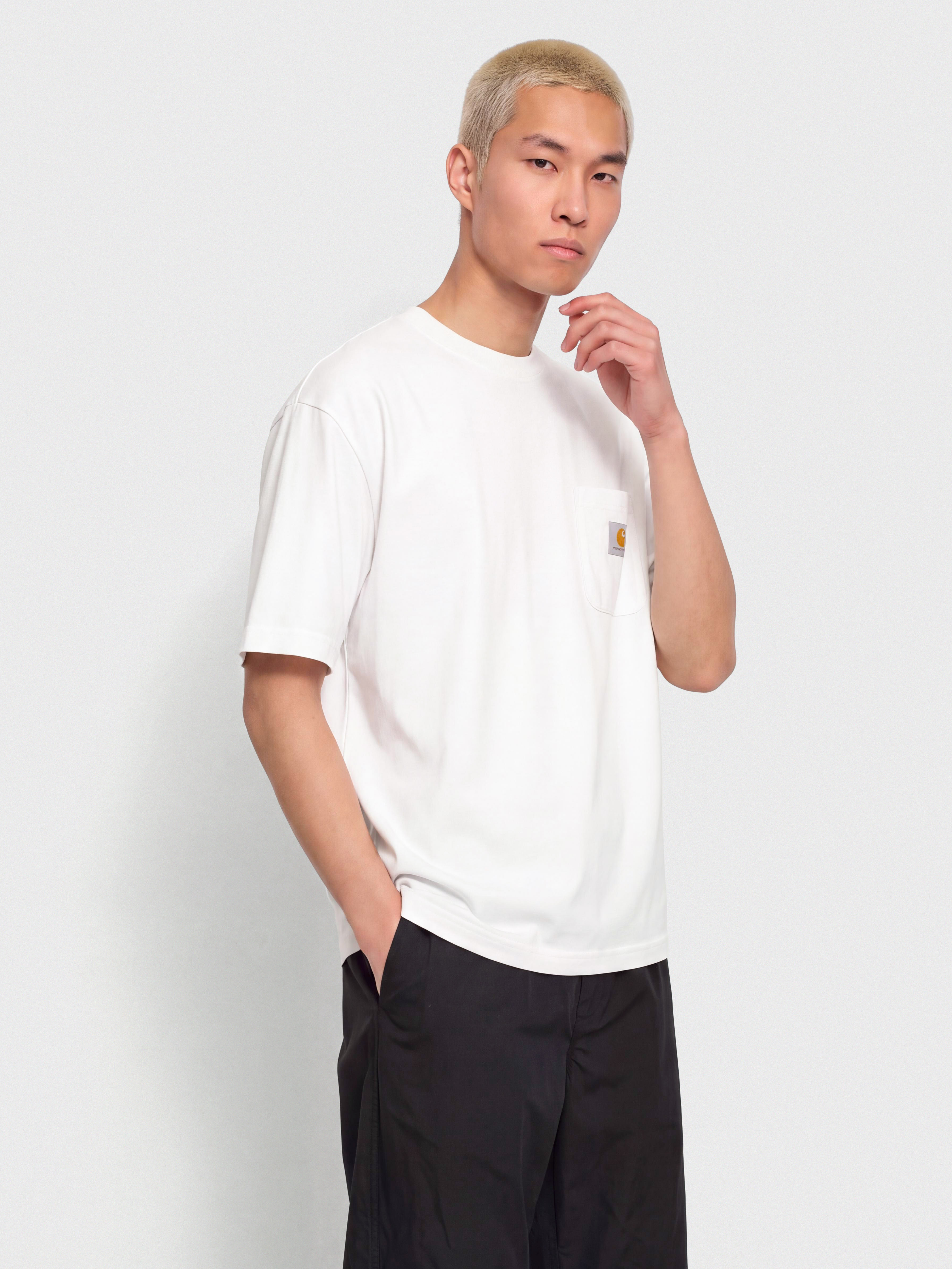 Tričko Carhartt WIP Work Pocket (white)