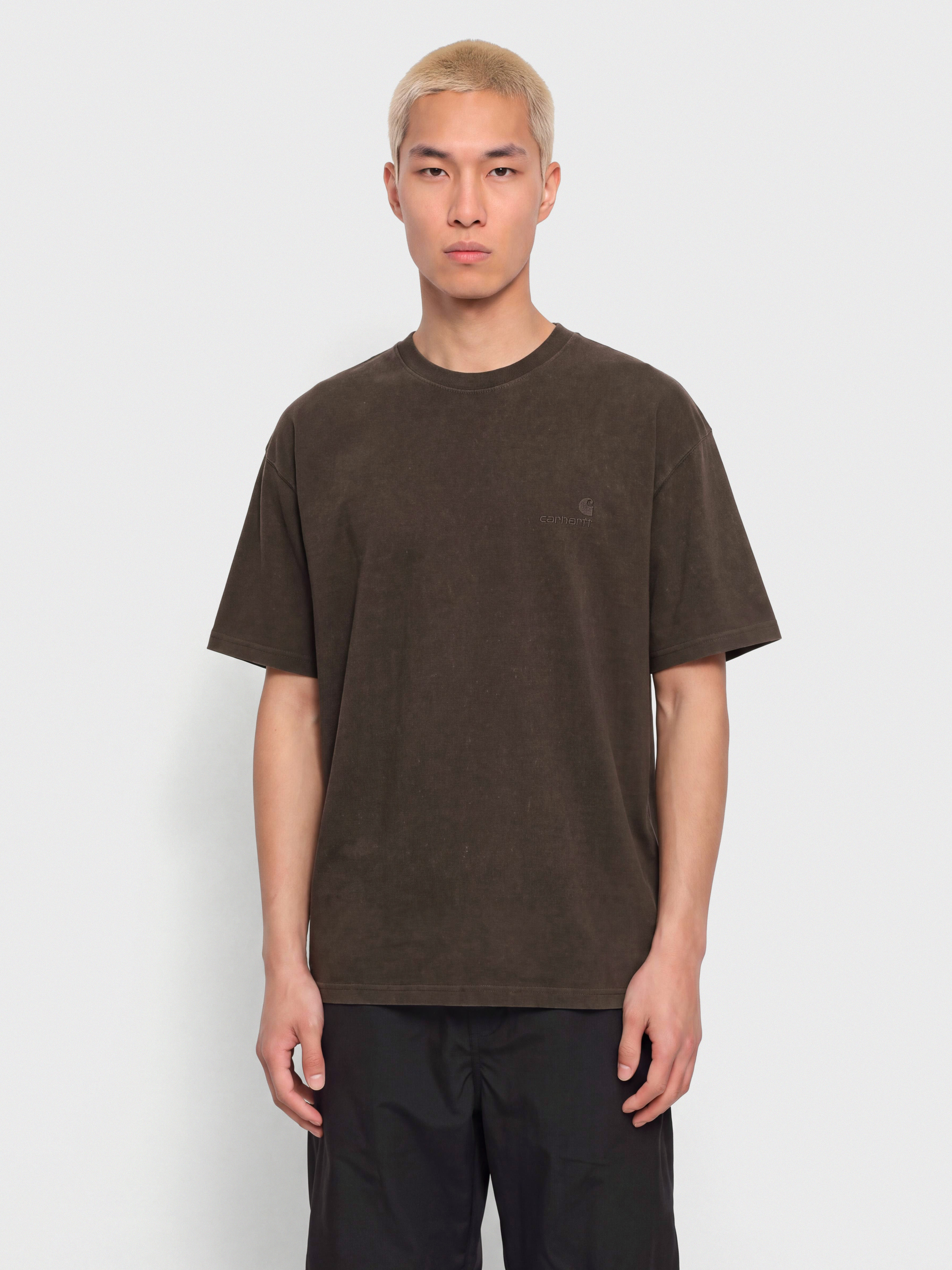 Tričko Carhartt WIP Lambert (tobacco/moon wash)