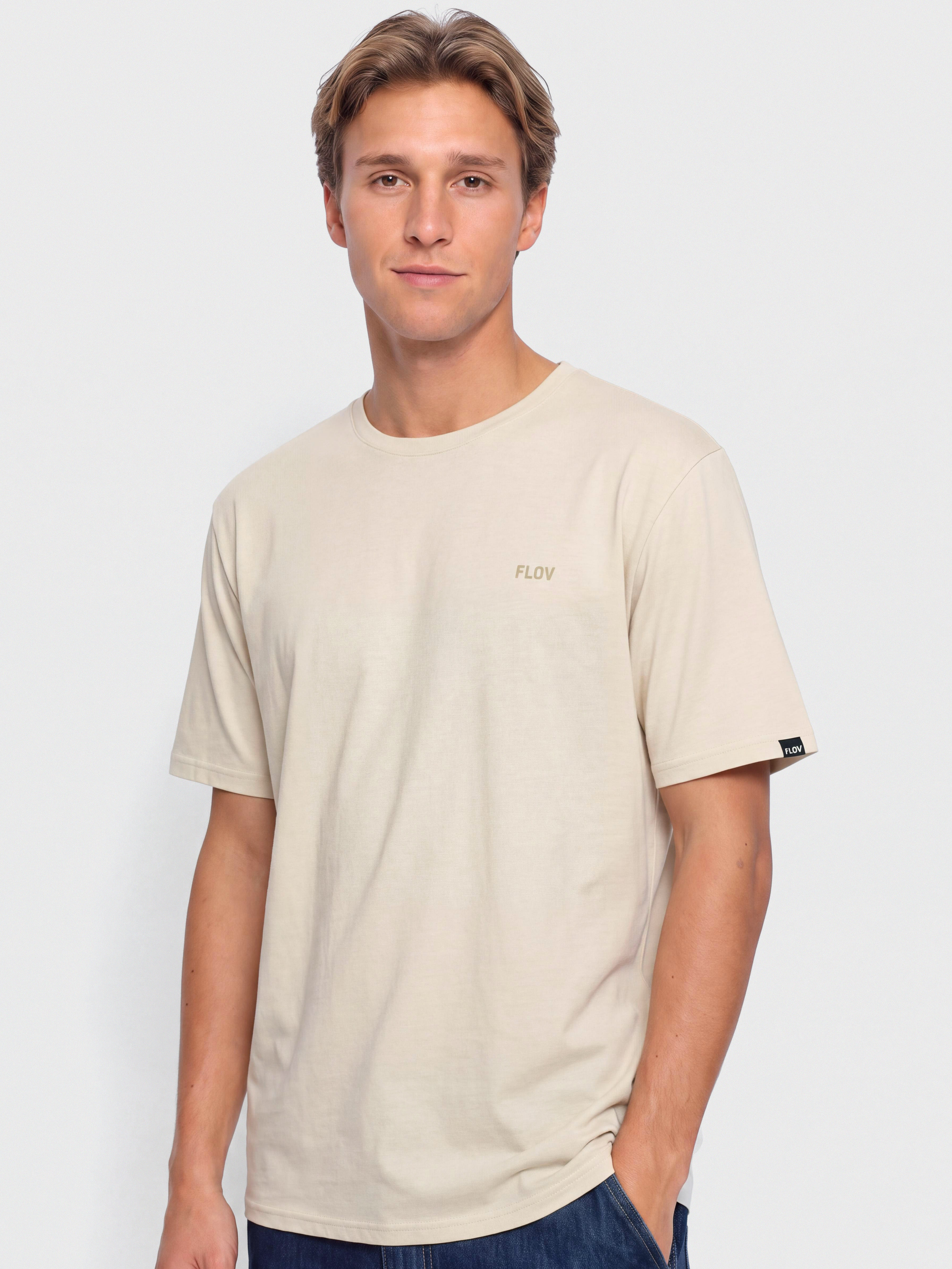 Tričko FLOV Timberon (beige/olive)