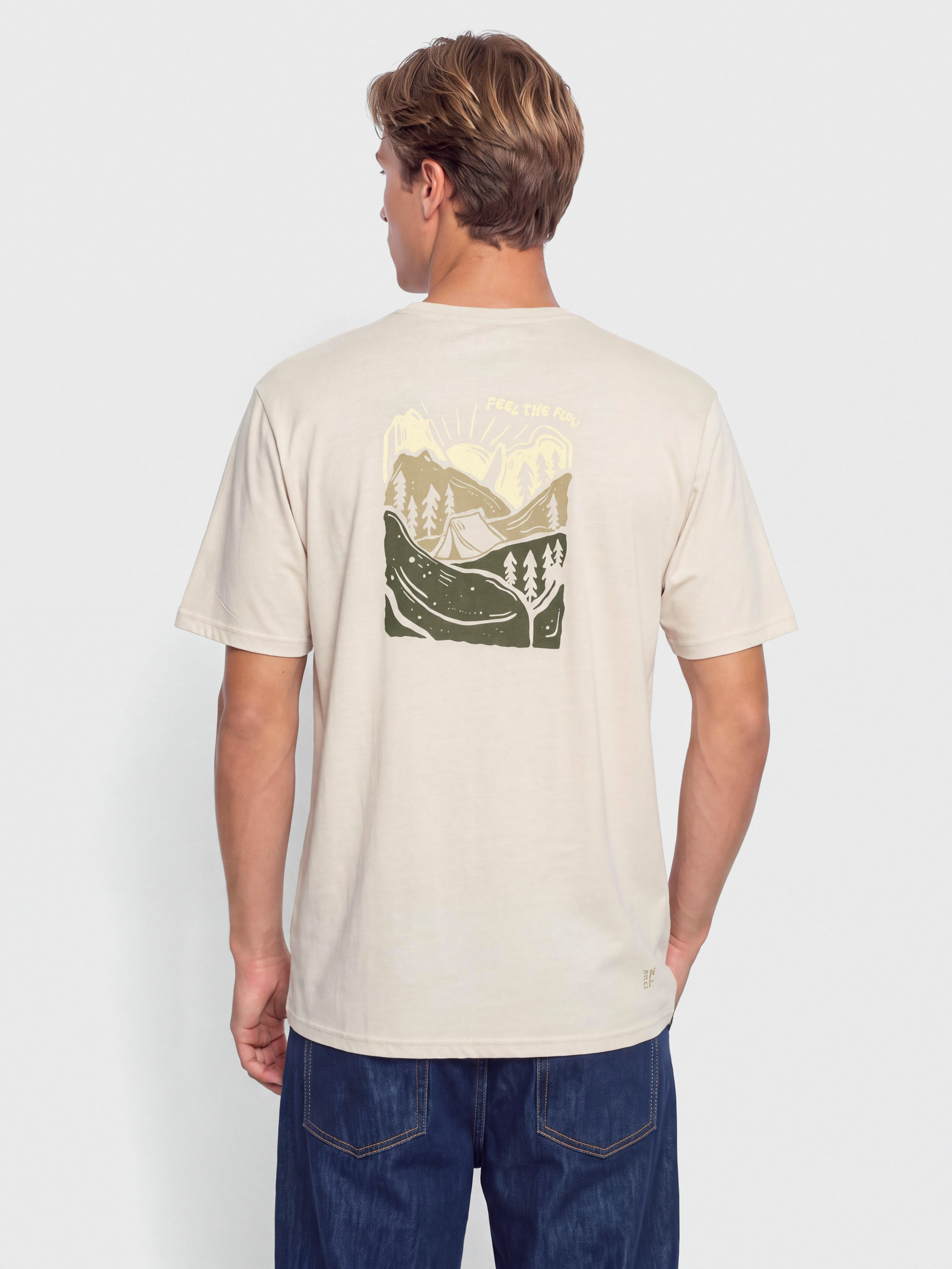 Tričko FLOV Timberon (beige/olive)