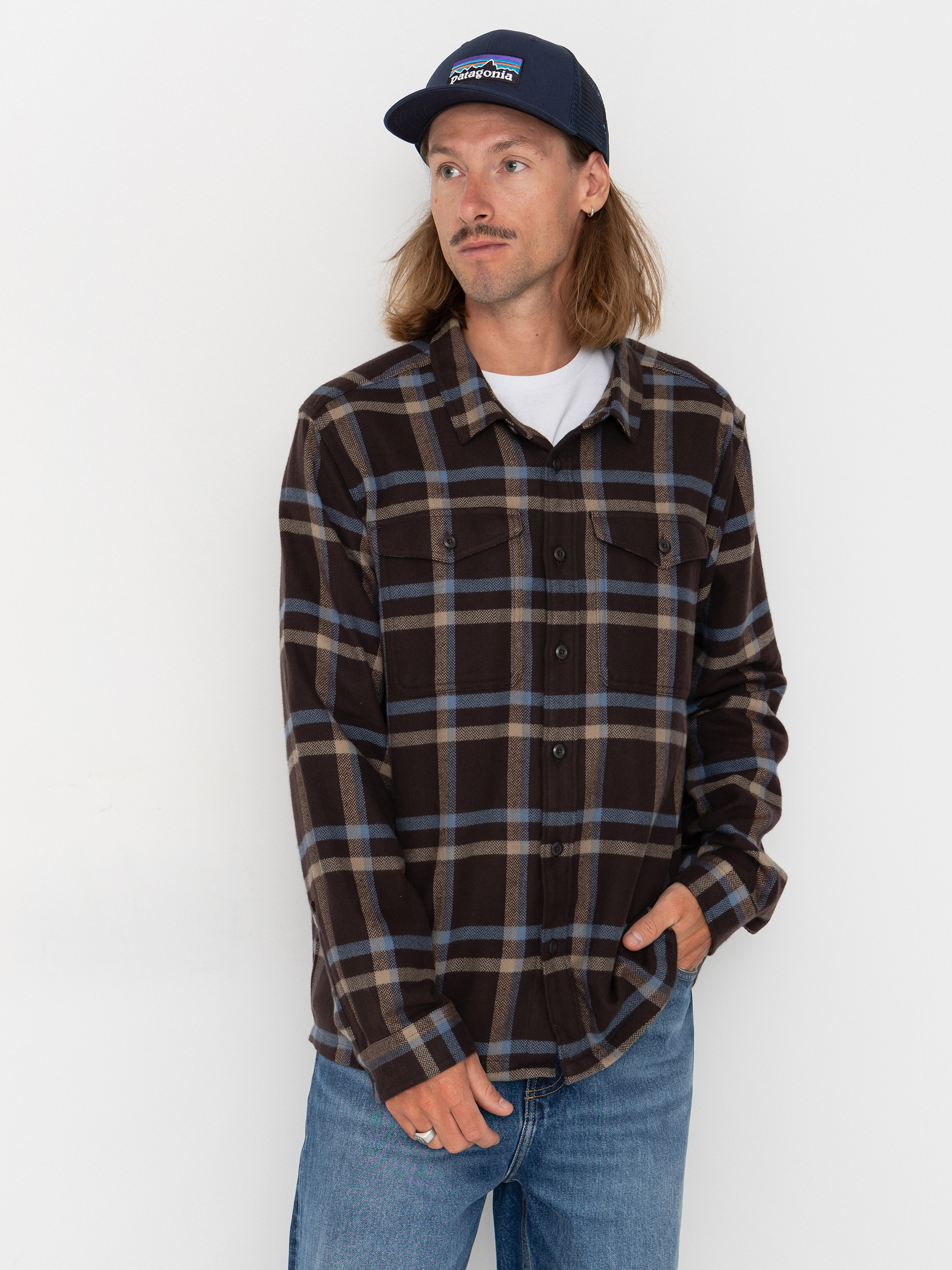 Košeľa Patagonia Fjord Flannel (crossing den brown)