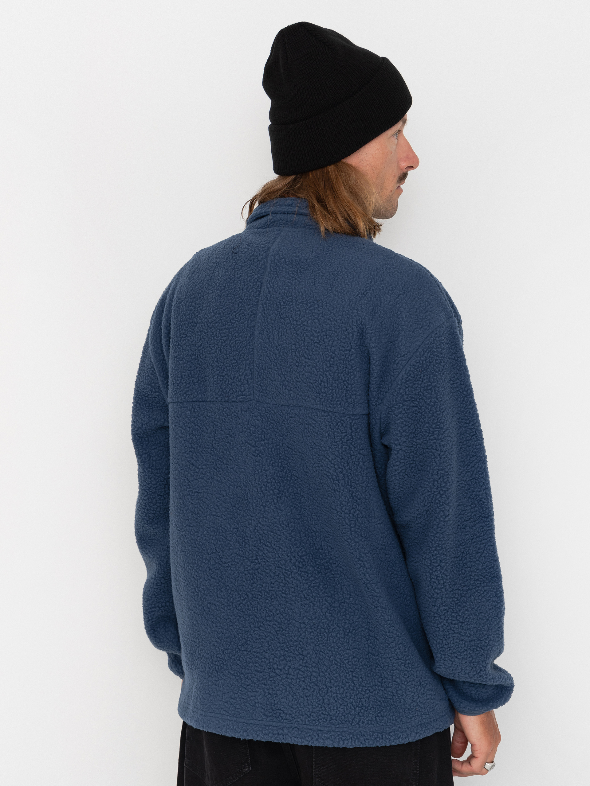 Pánsky Flísová mikina Quiksilver Clean Coast Fz (dark denim)