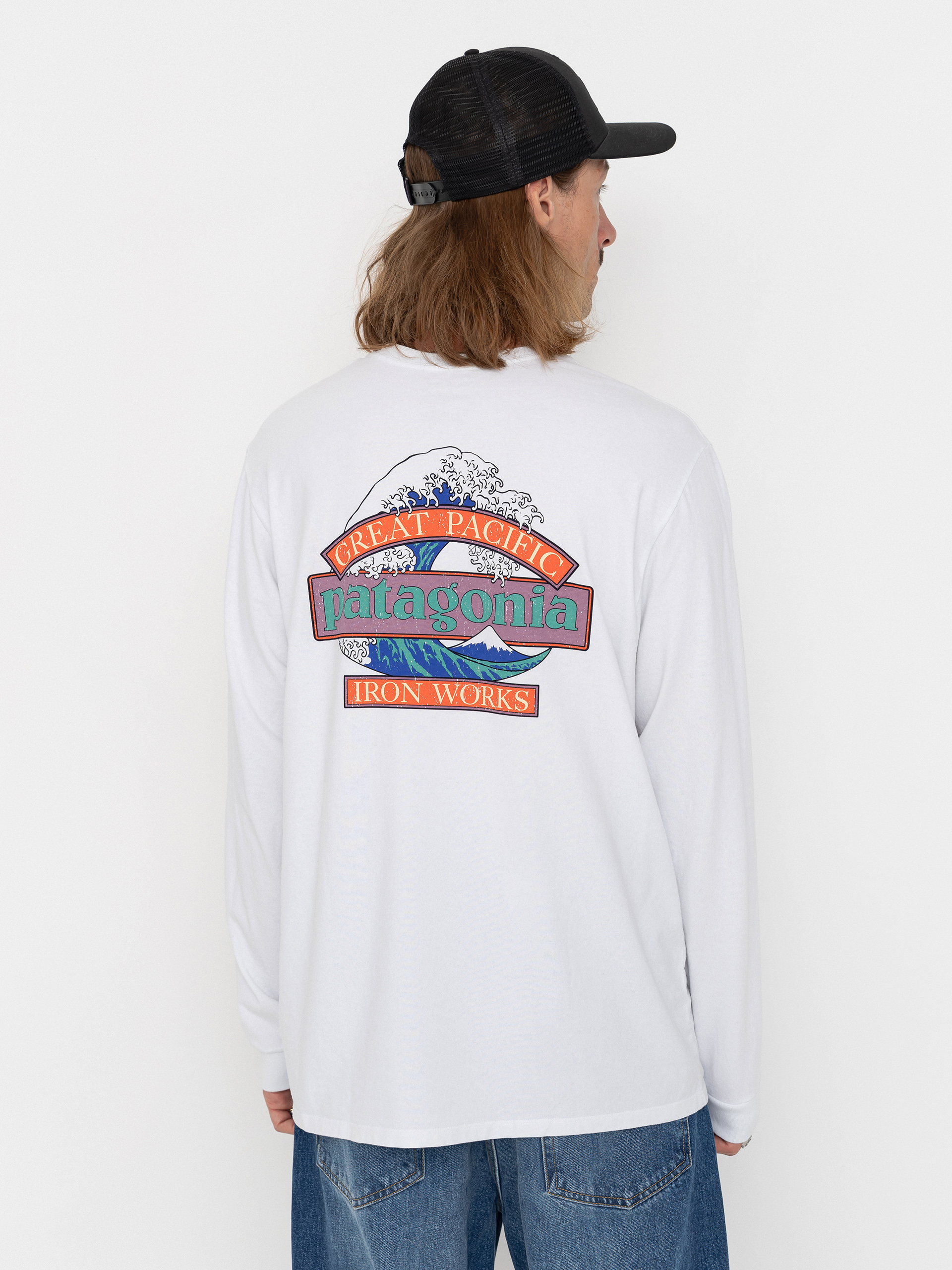 Triko Patagonia Great Waves Responsibili (fiber white)