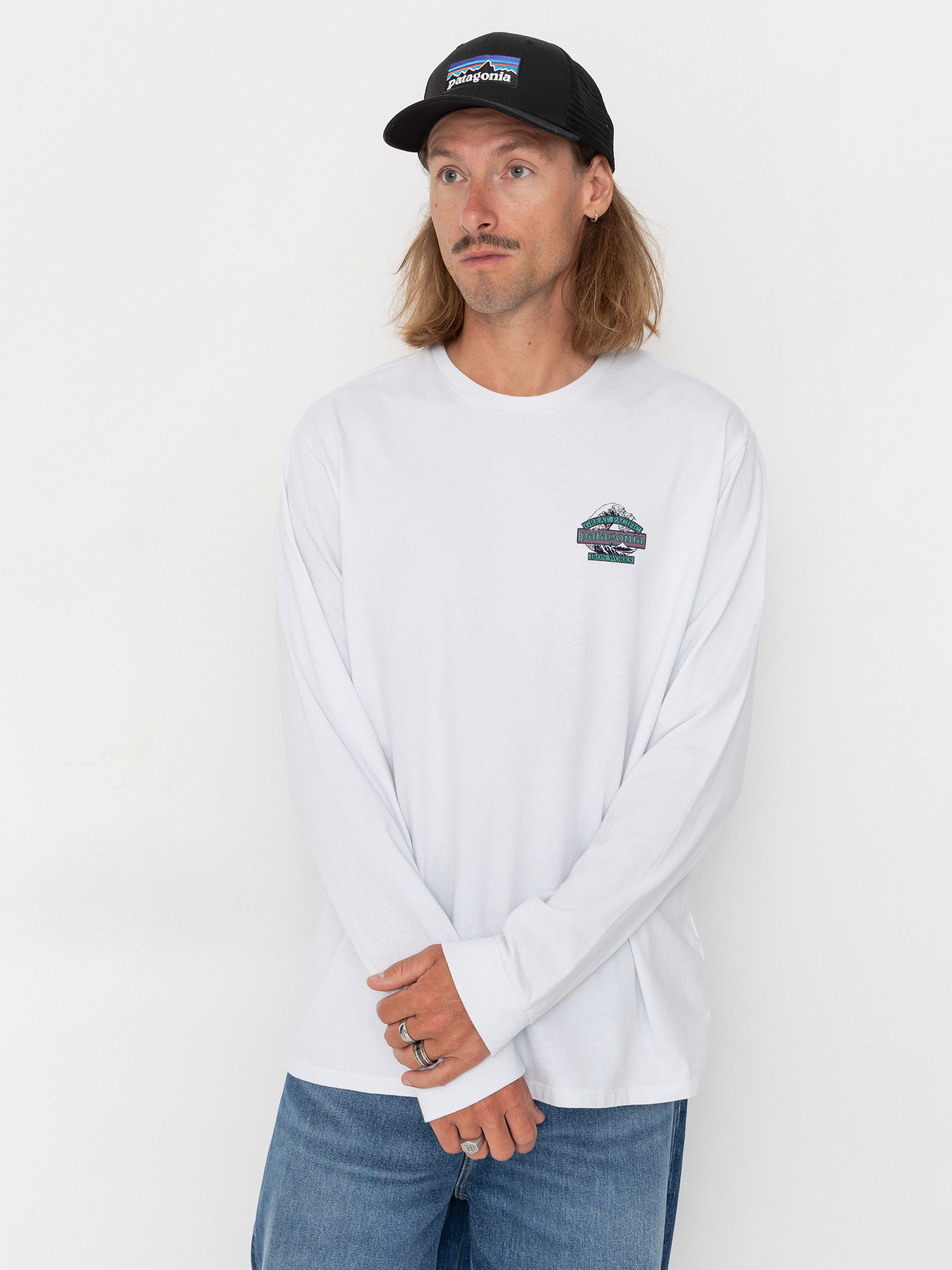 Triko Patagonia Great Waves Responsibili (fiber white)