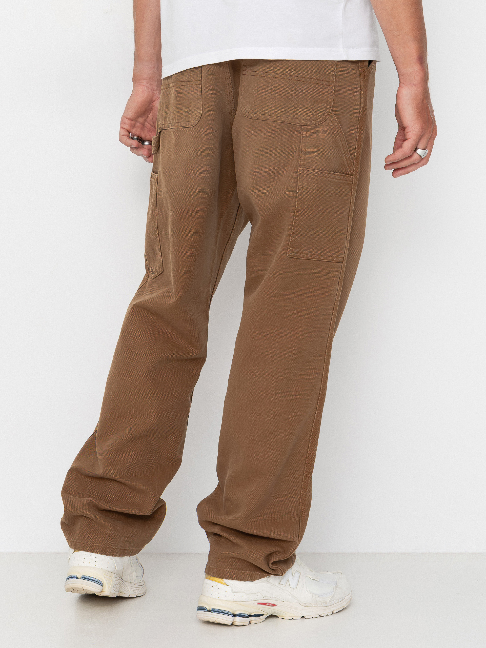 Nohavice Carhartt WIP Single Knee (wip h brown/stone canvas)