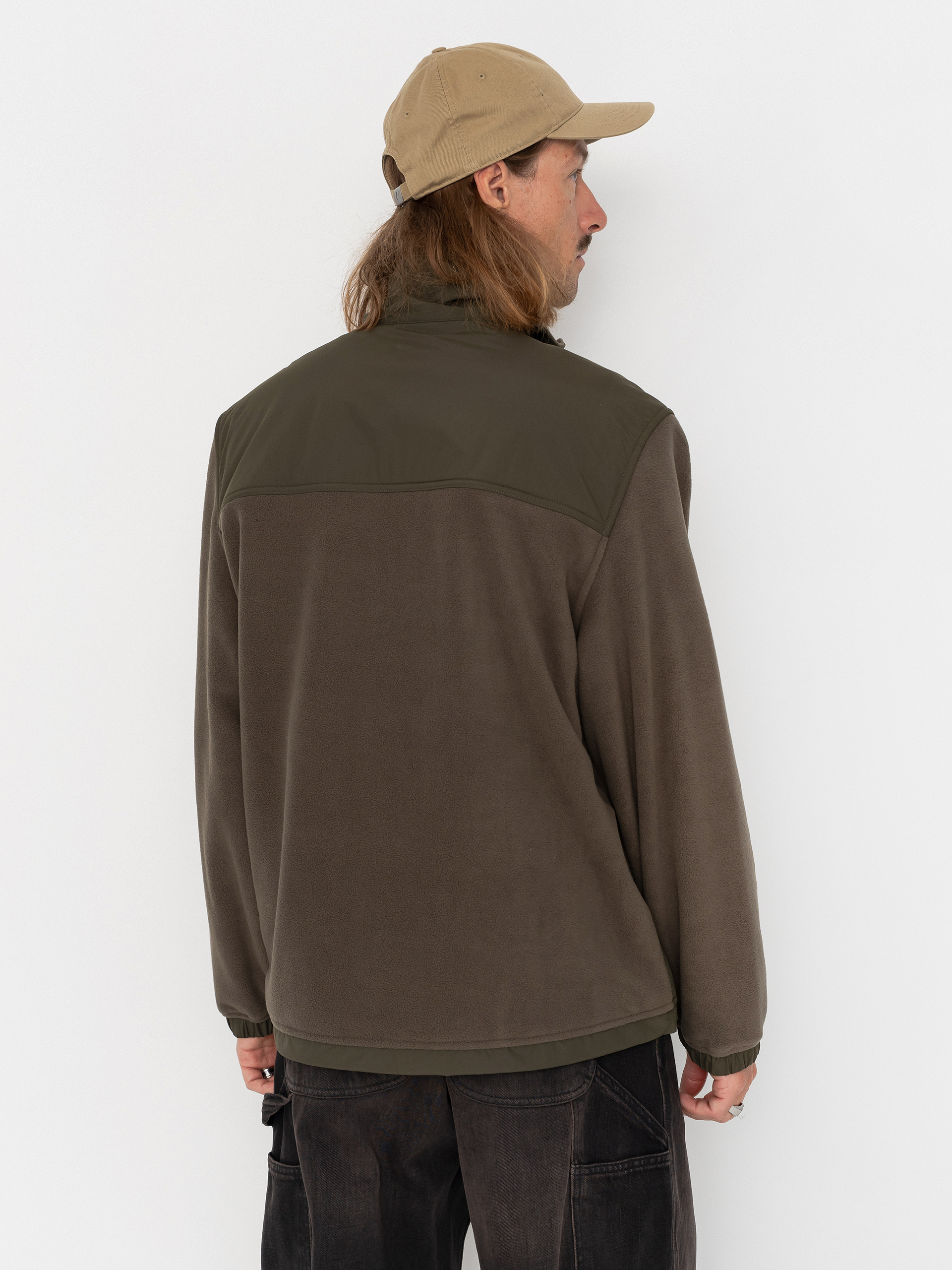 Pánsky Flísová mikina Carhartt WIP Edmore (cypress/black)