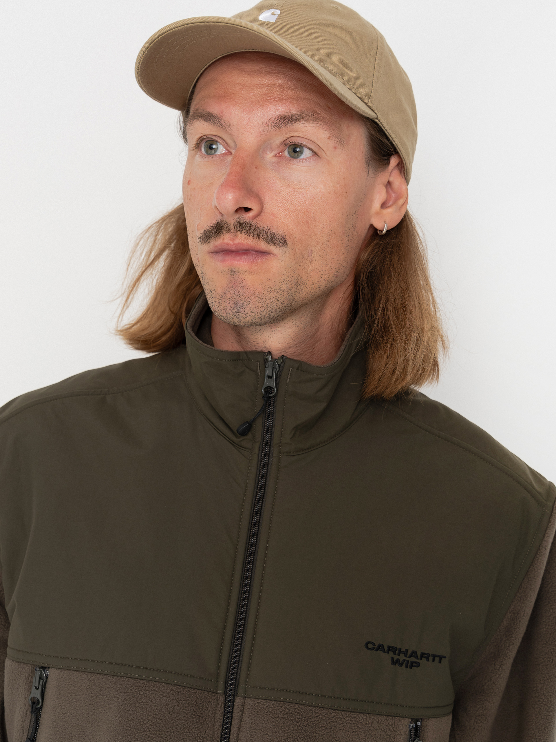 Pánsky Flísová mikina Carhartt WIP Edmore (cypress/black)