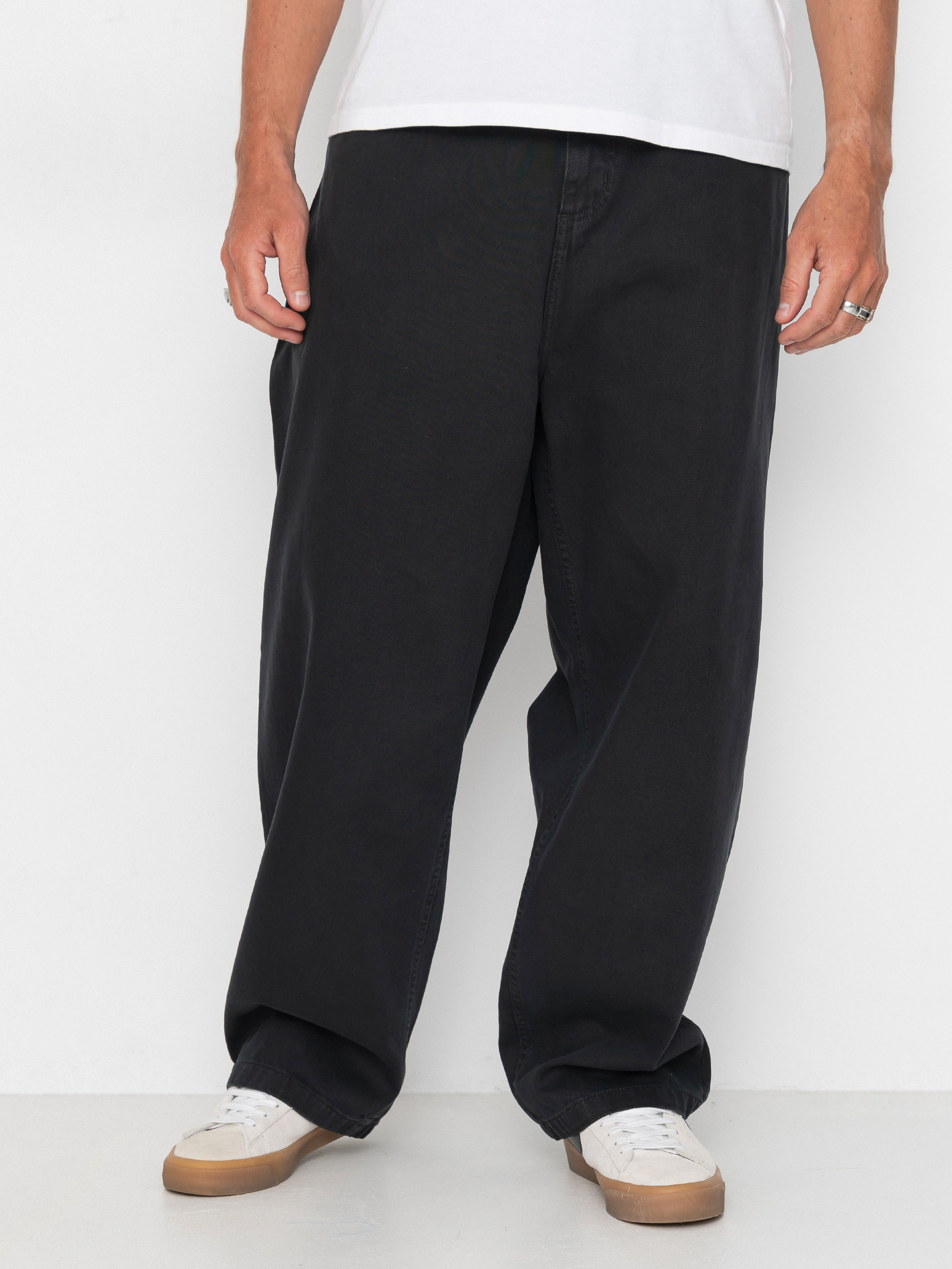Nohavice Carhartt WIP Brandon (raven/stone dyed)
