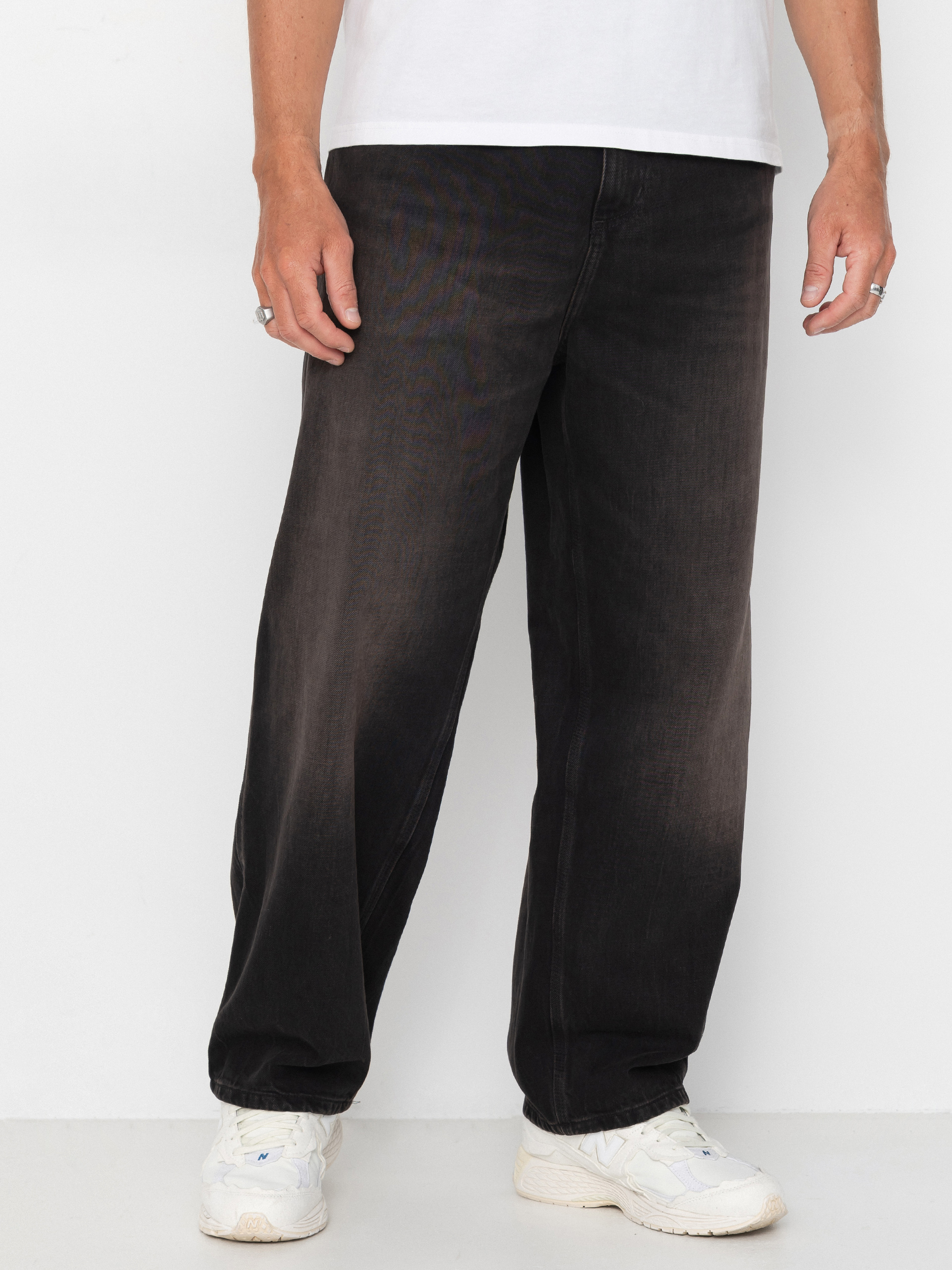 Nohavice Carhartt WIP OG Single Knee (black/tobacco used wash)