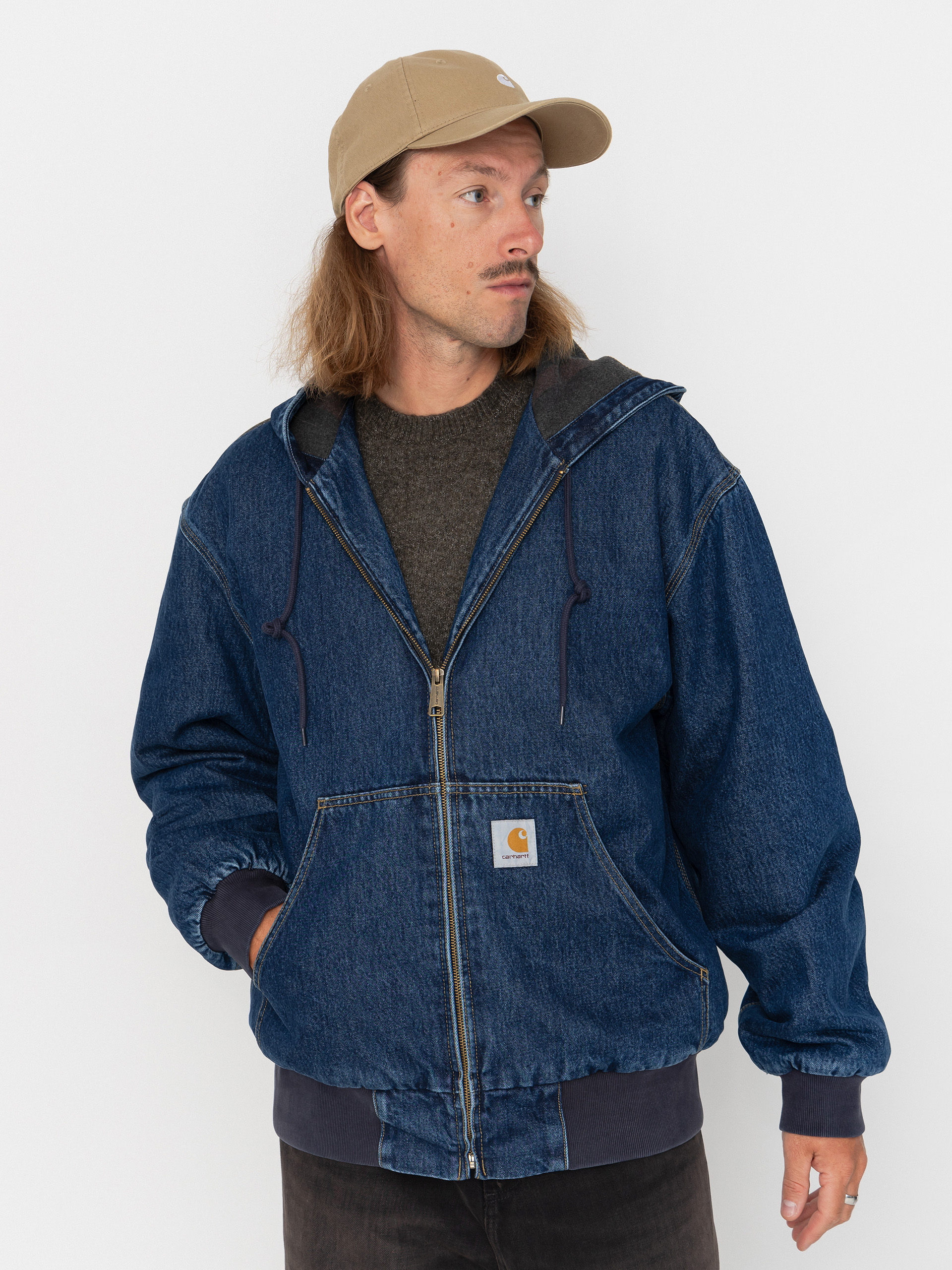 Bunda Carhartt WIP OG Active (blue/stone washed)