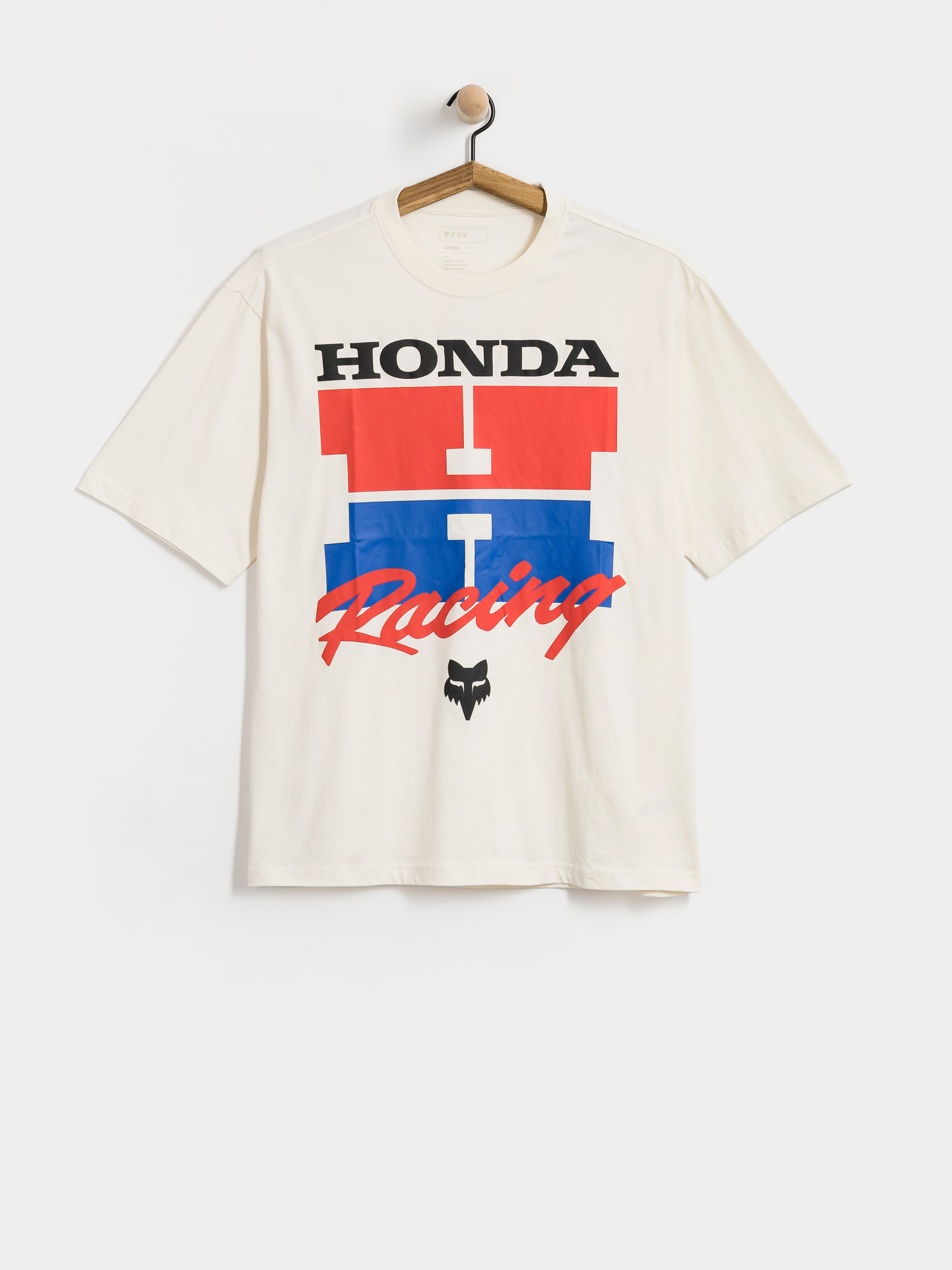 Tričko Fox Honda Midweight (off white)