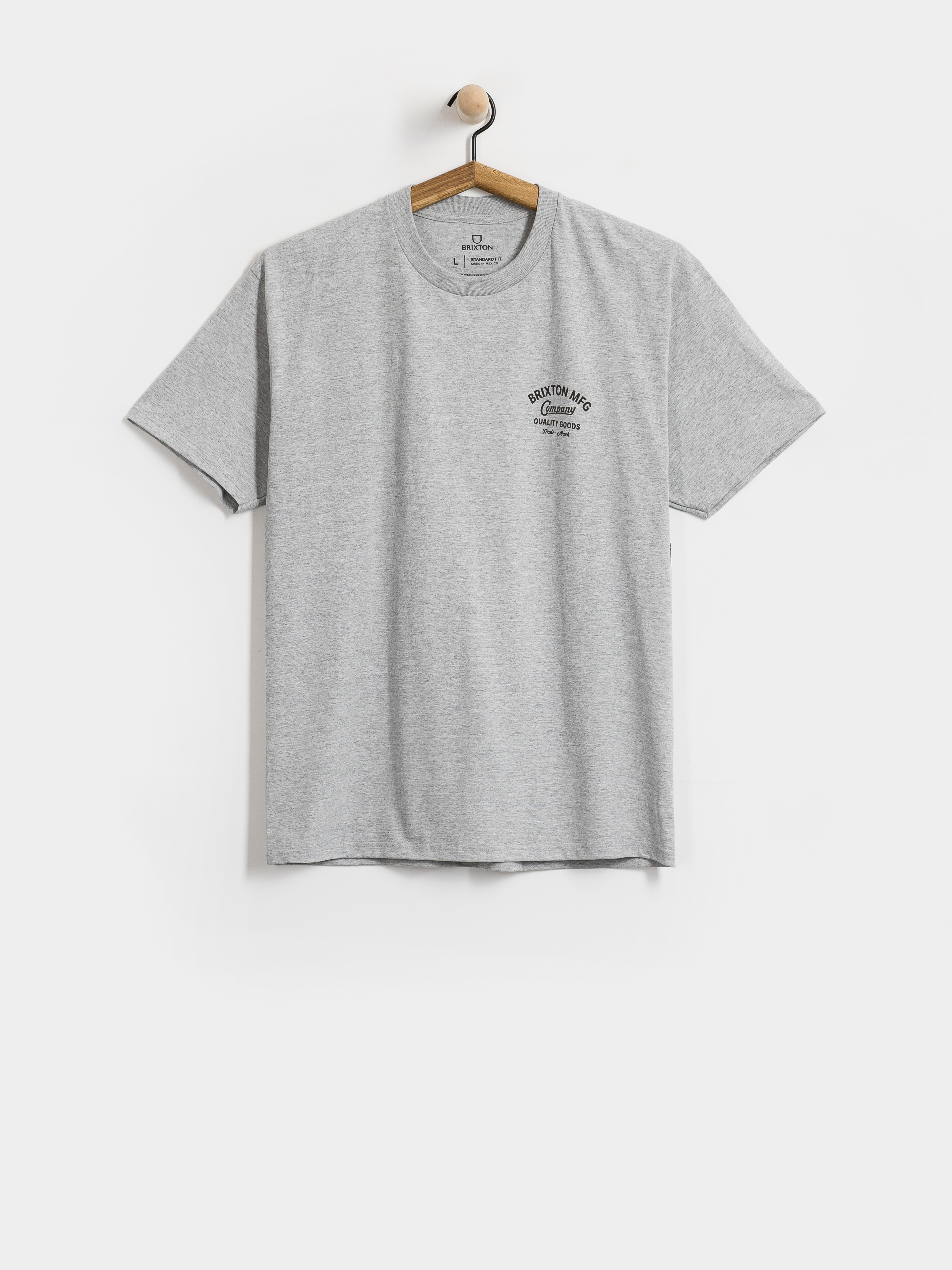 Tričko Brixton Straton Stnd (heather grey)