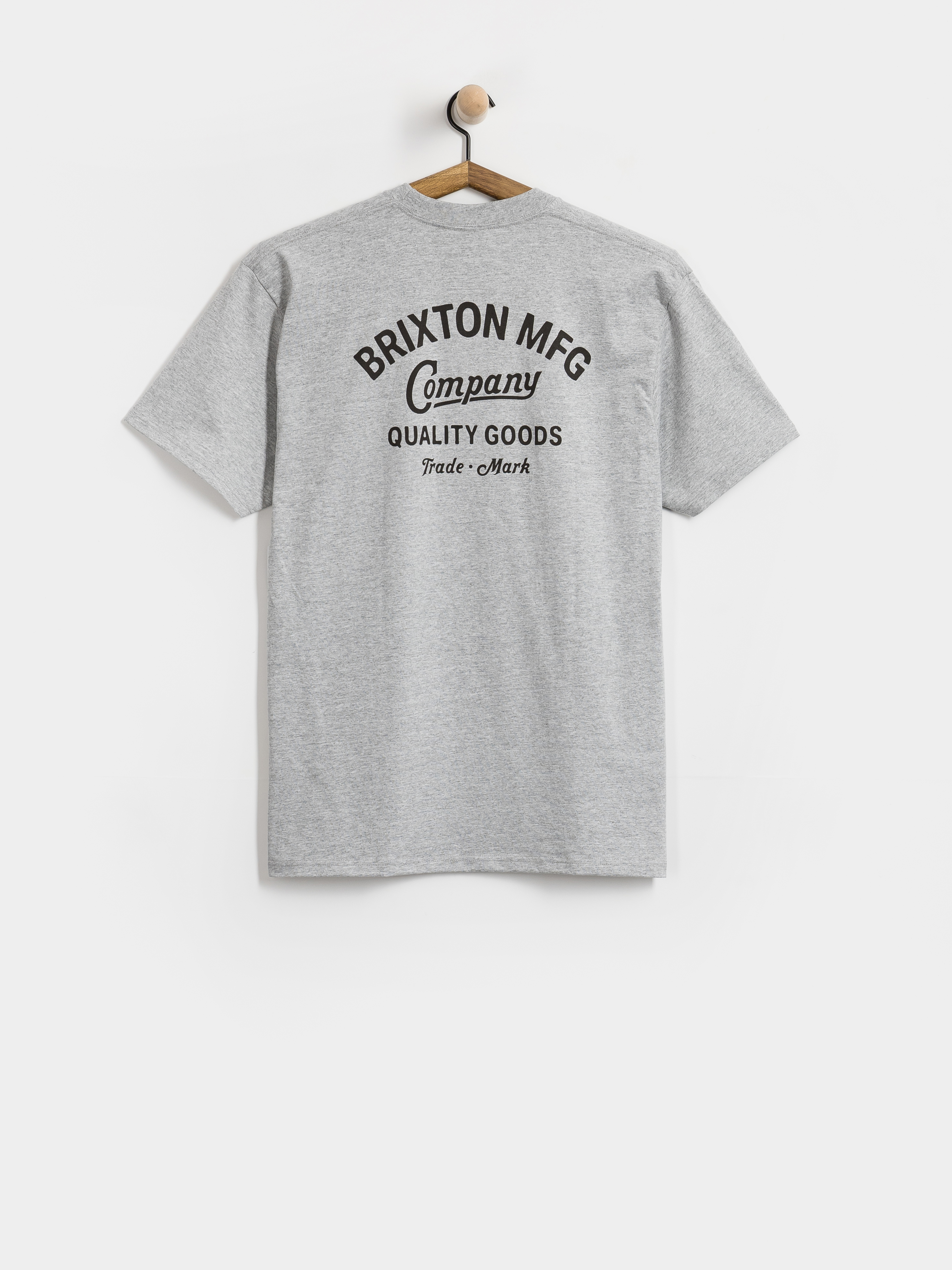 Tričko Brixton Straton Stnd (heather grey)