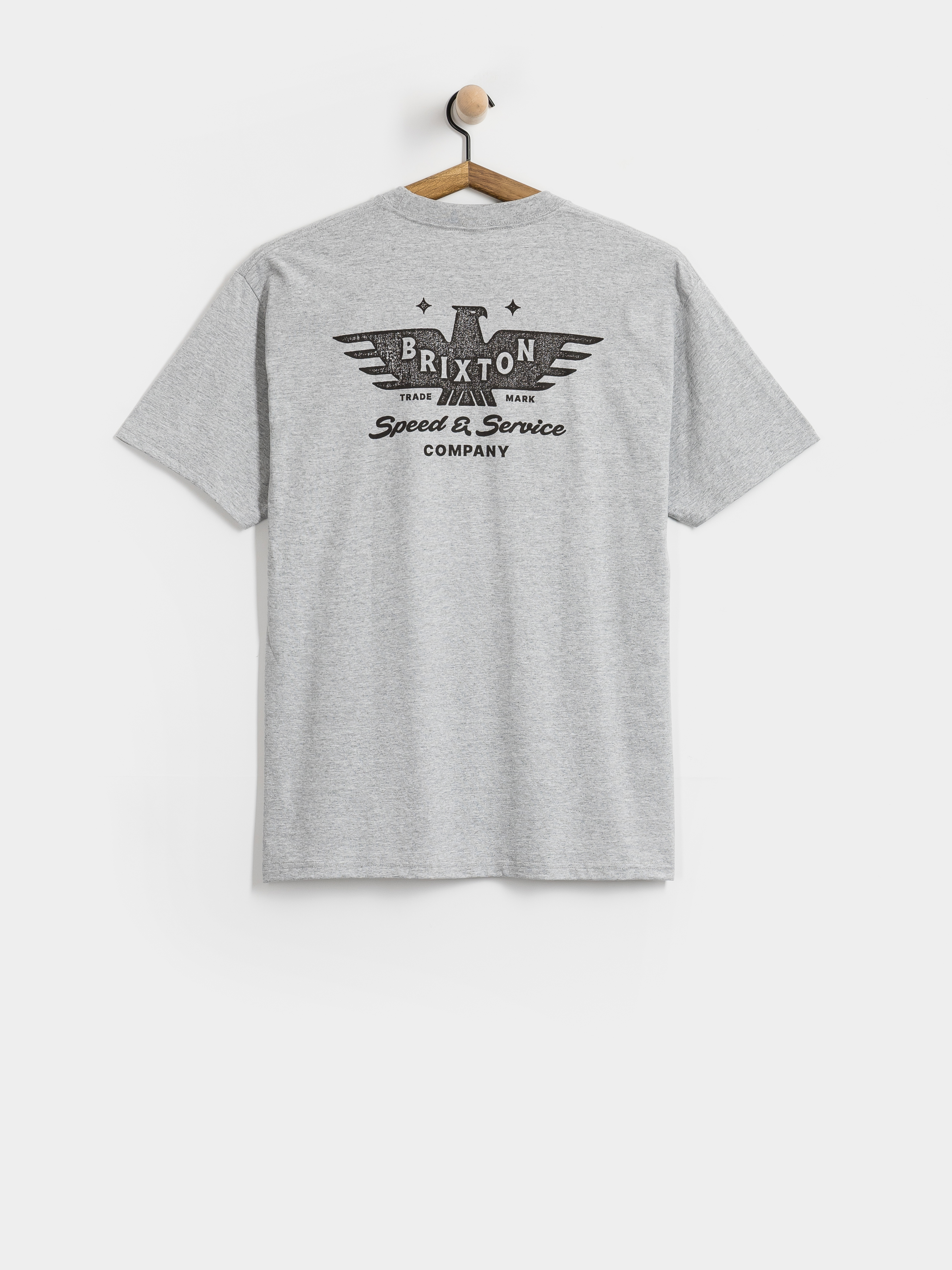 Tričko Brixton Ewing Stnd (heather grey)