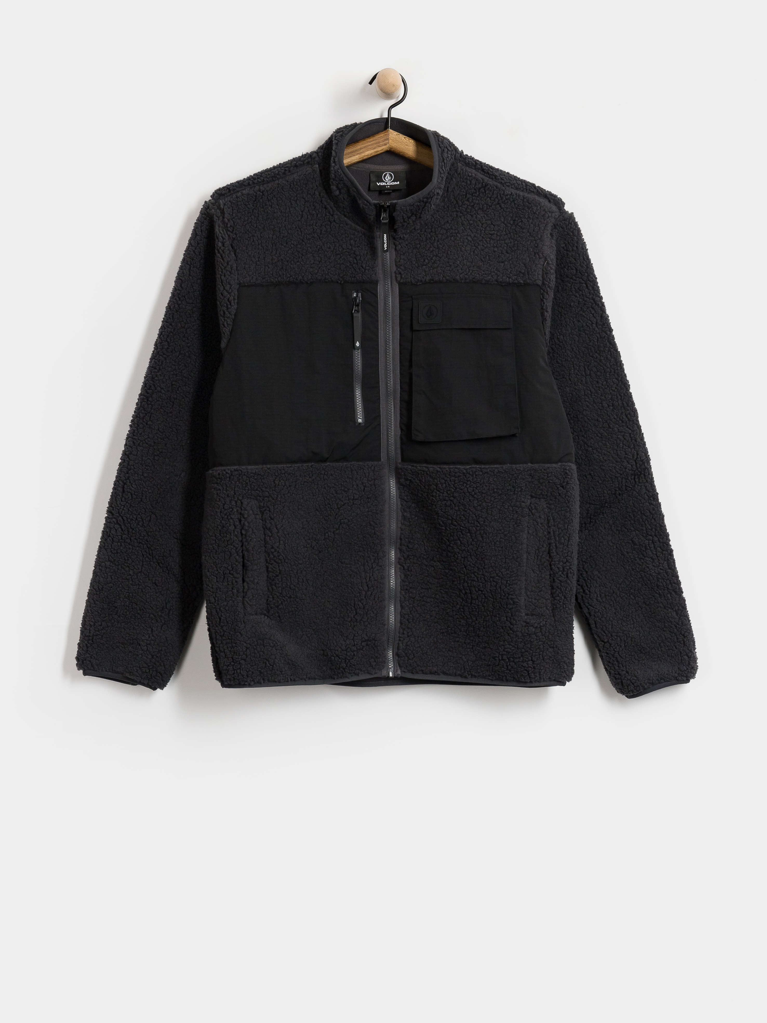 Mikina Volcom Storm Stone Zip (asphalt black)