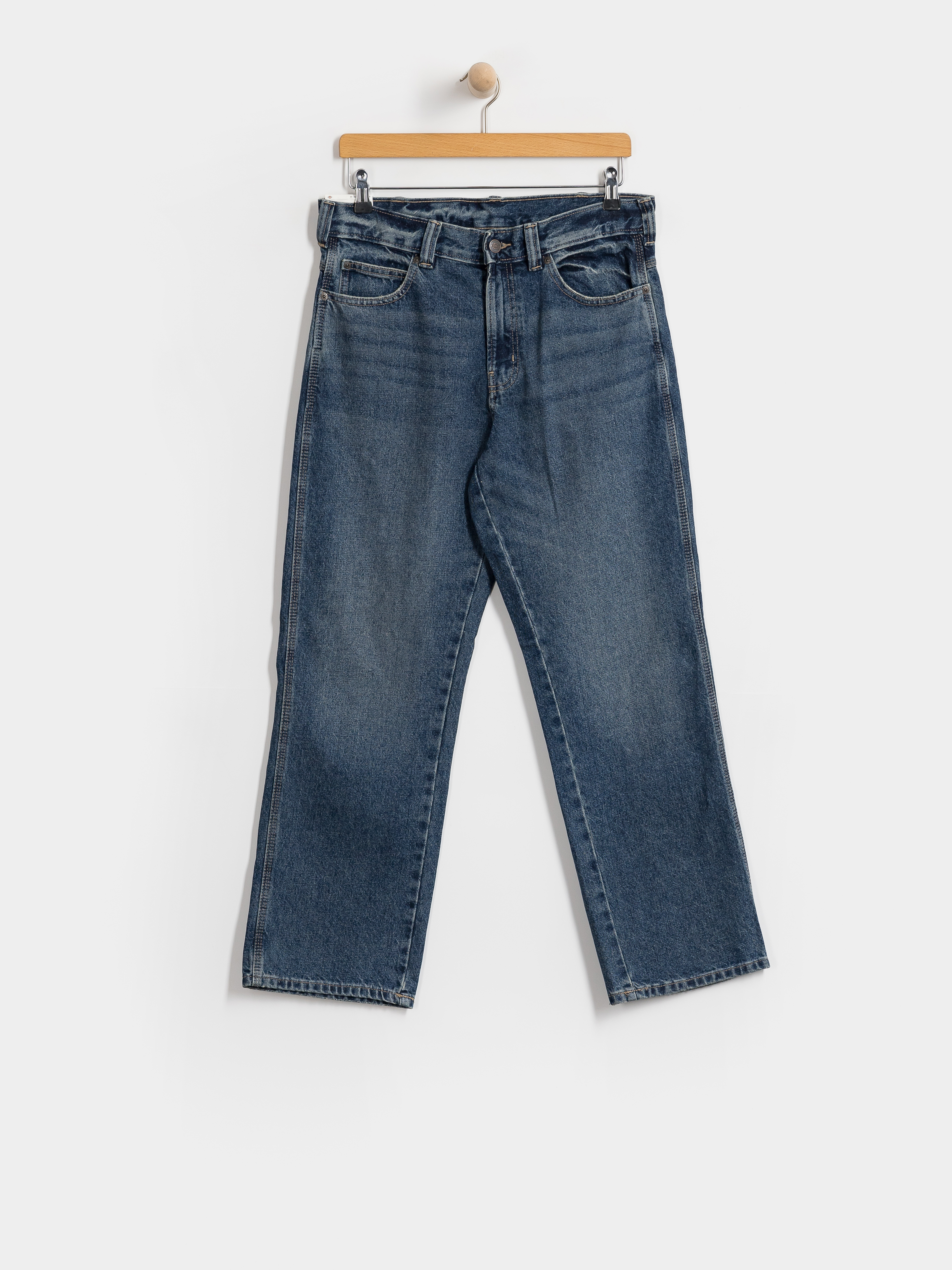 Nohavice Dickies 954 Relaxed Straight Work (mid blue fade wash)