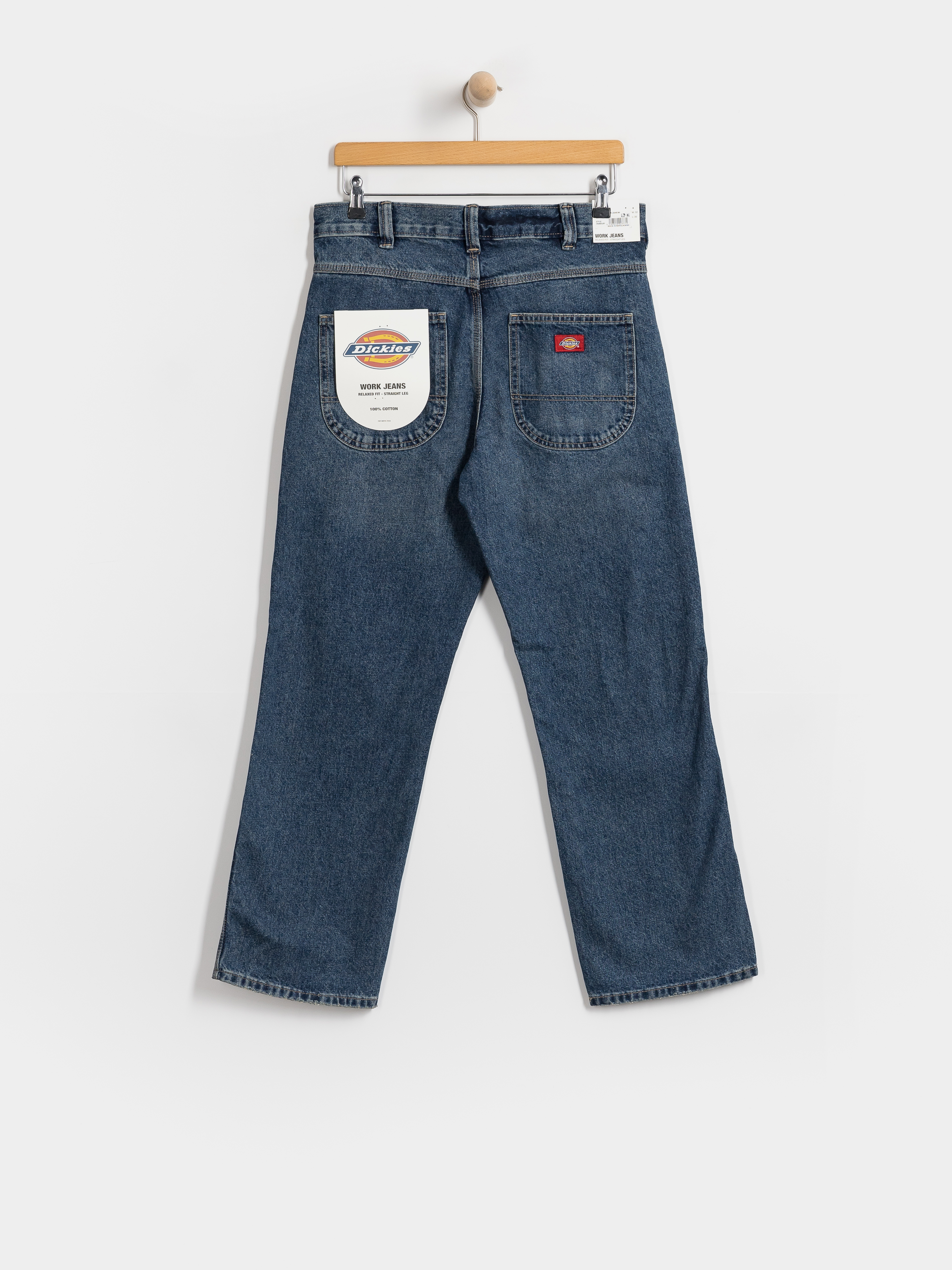 Nohavice Dickies 954 Relaxed Straight Work (mid blue fade wash)