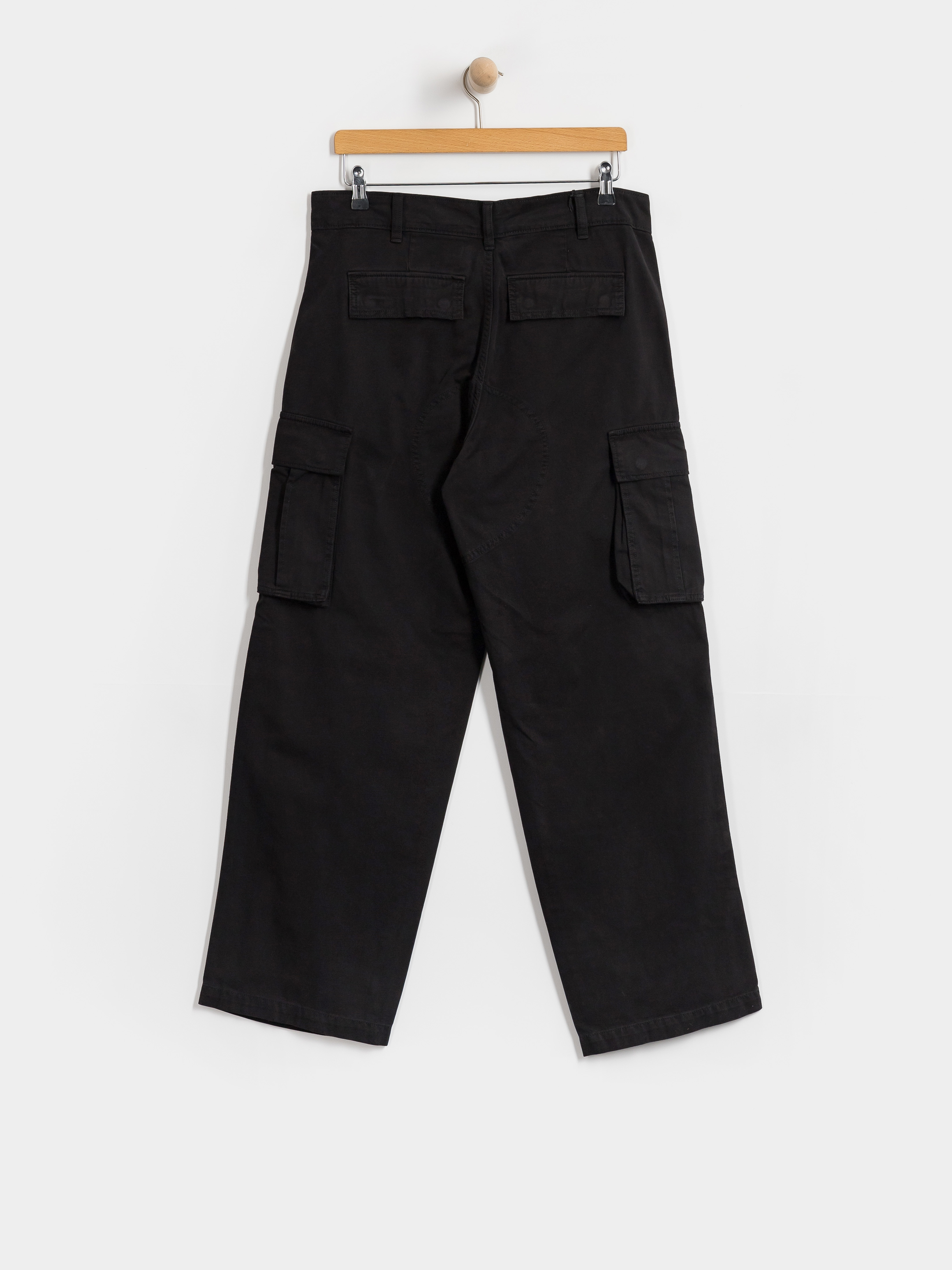 Nohavice Dickies 247 Loose Straight Garment Dyed Cargo (black)